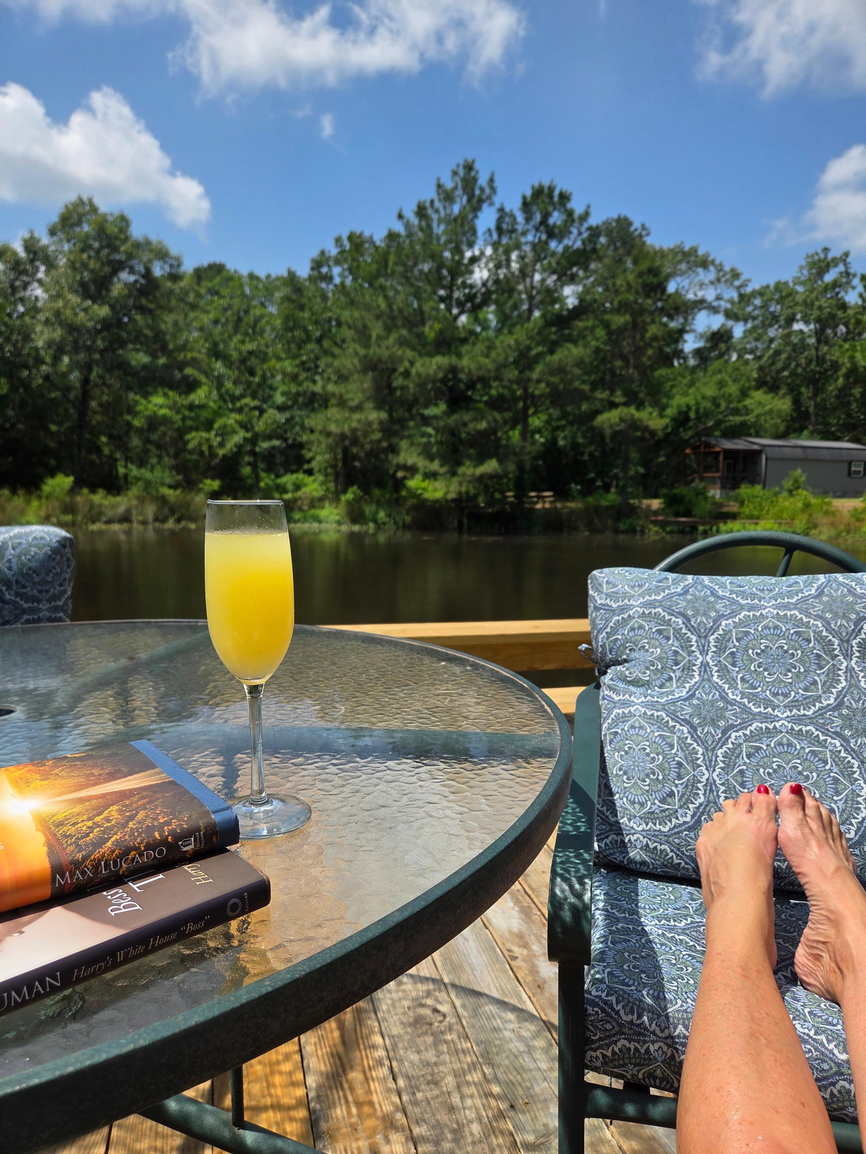 Reading with a Mimosa.......truly the perfect vacation.