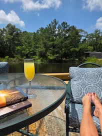 Reading with a Mimosa.......truly the perfect vacation.
