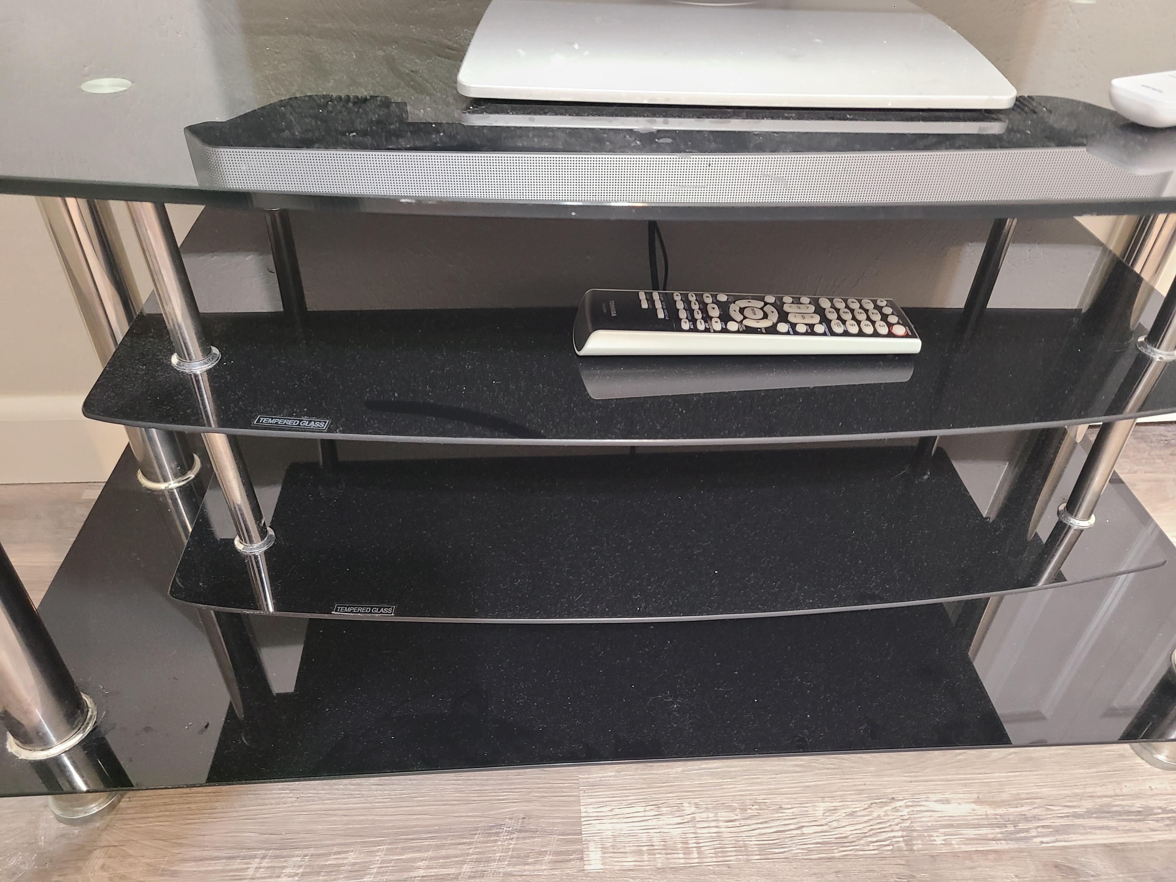 Dust on some of the furniture. 