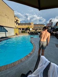 Outside pool
