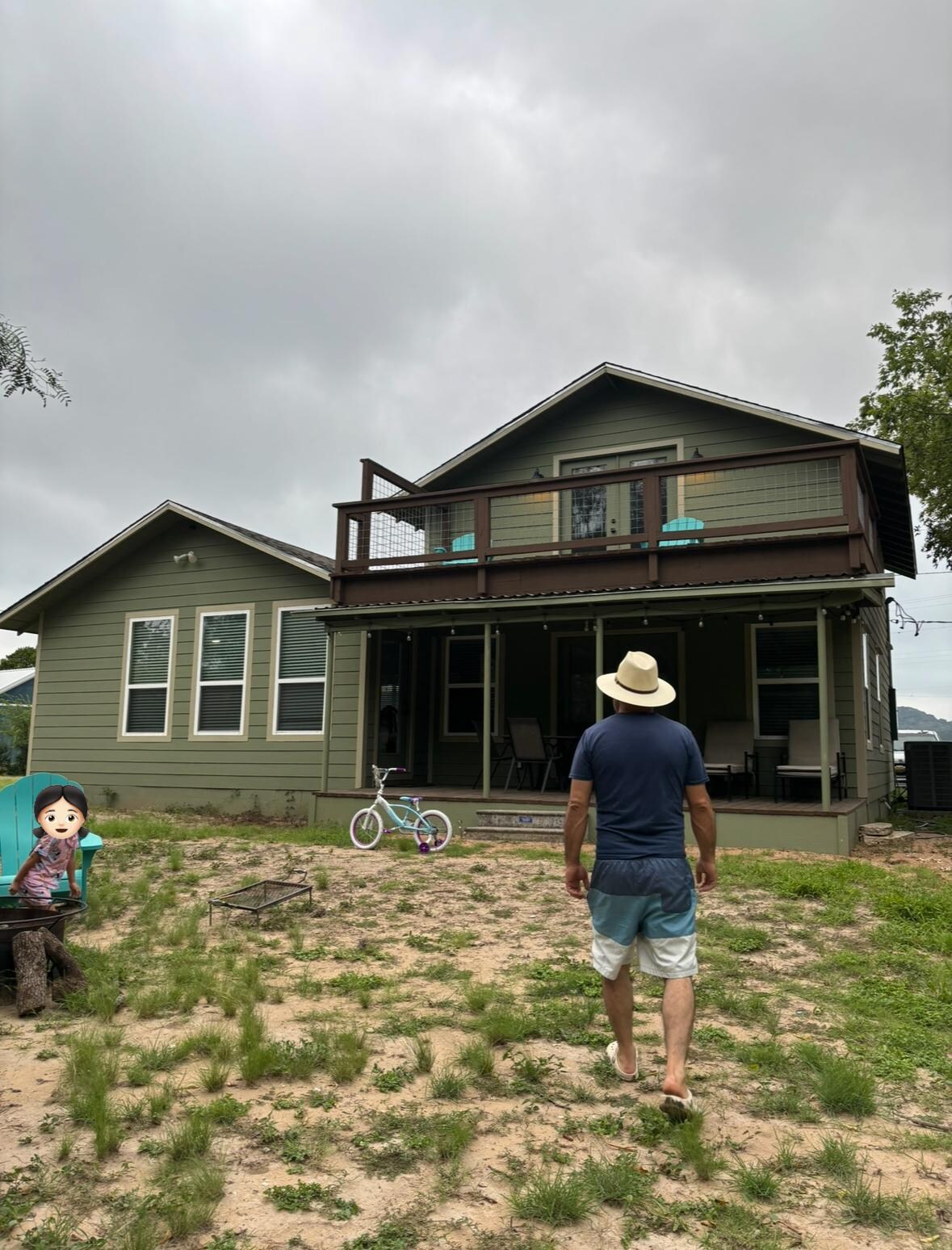 Back view of the cottage. 