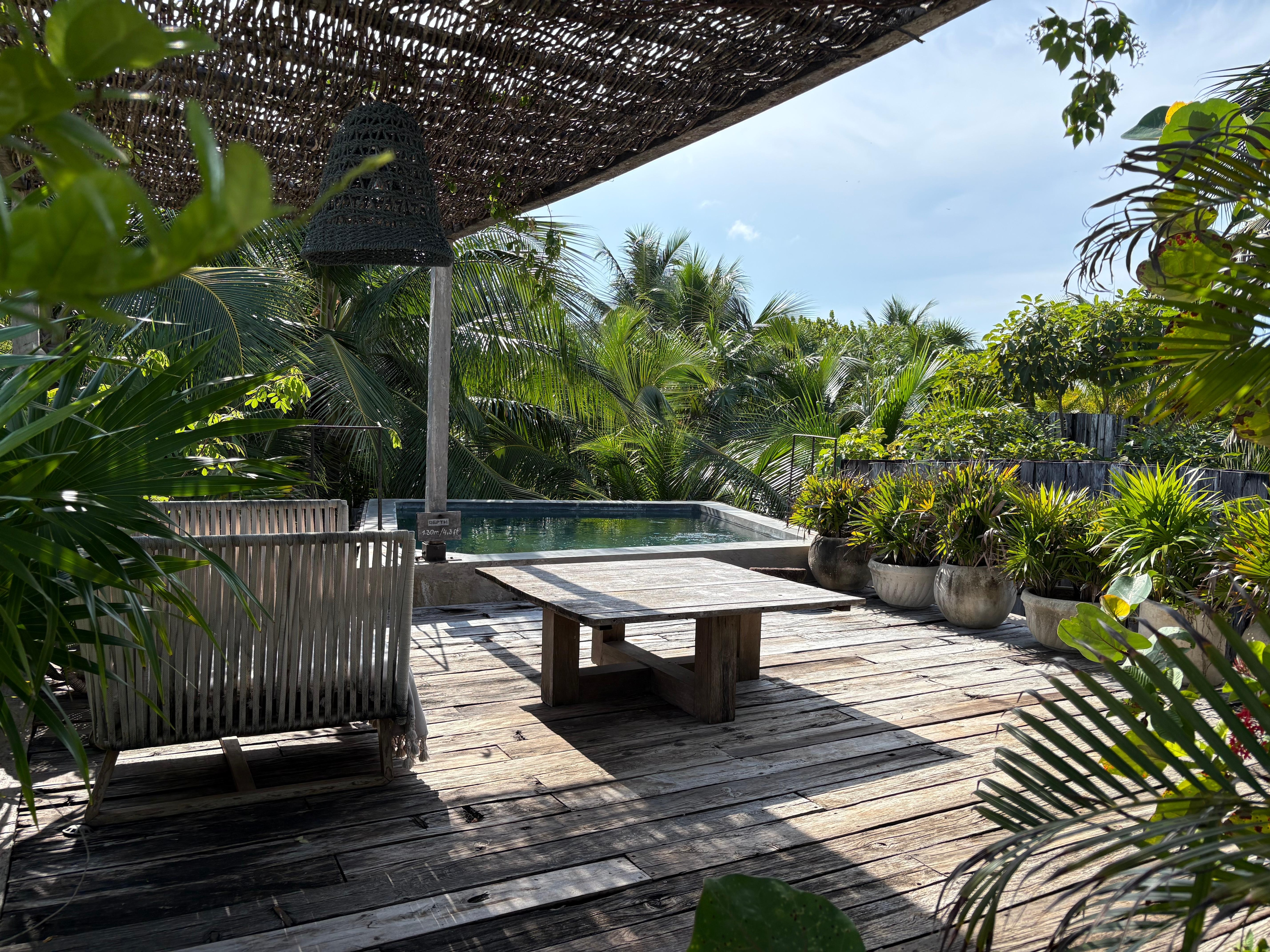 Private rooftop deck