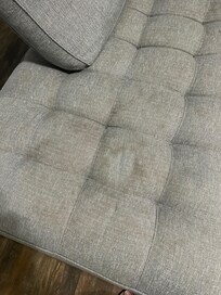 Stains on sofa