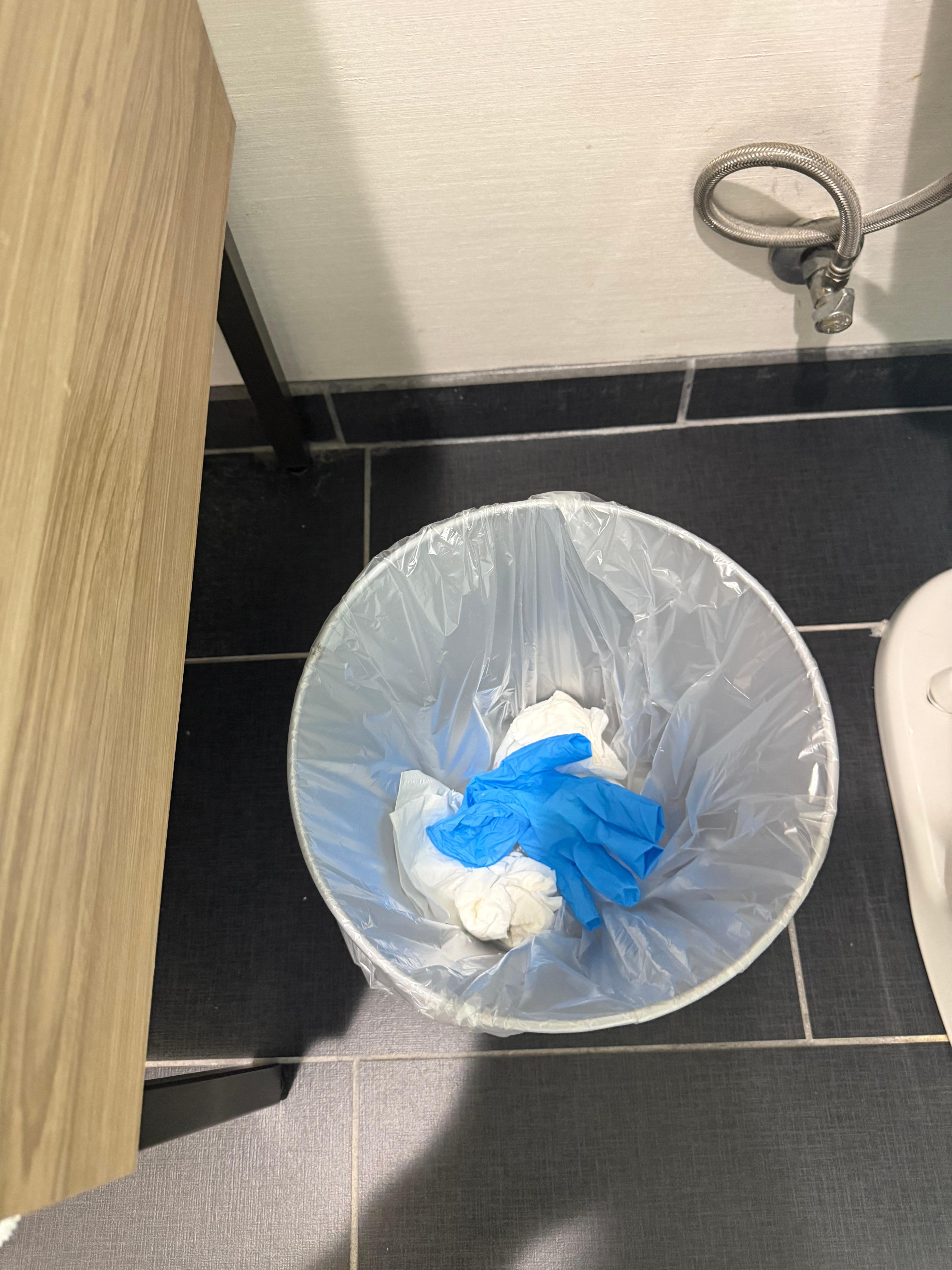 Trash was already in trash can