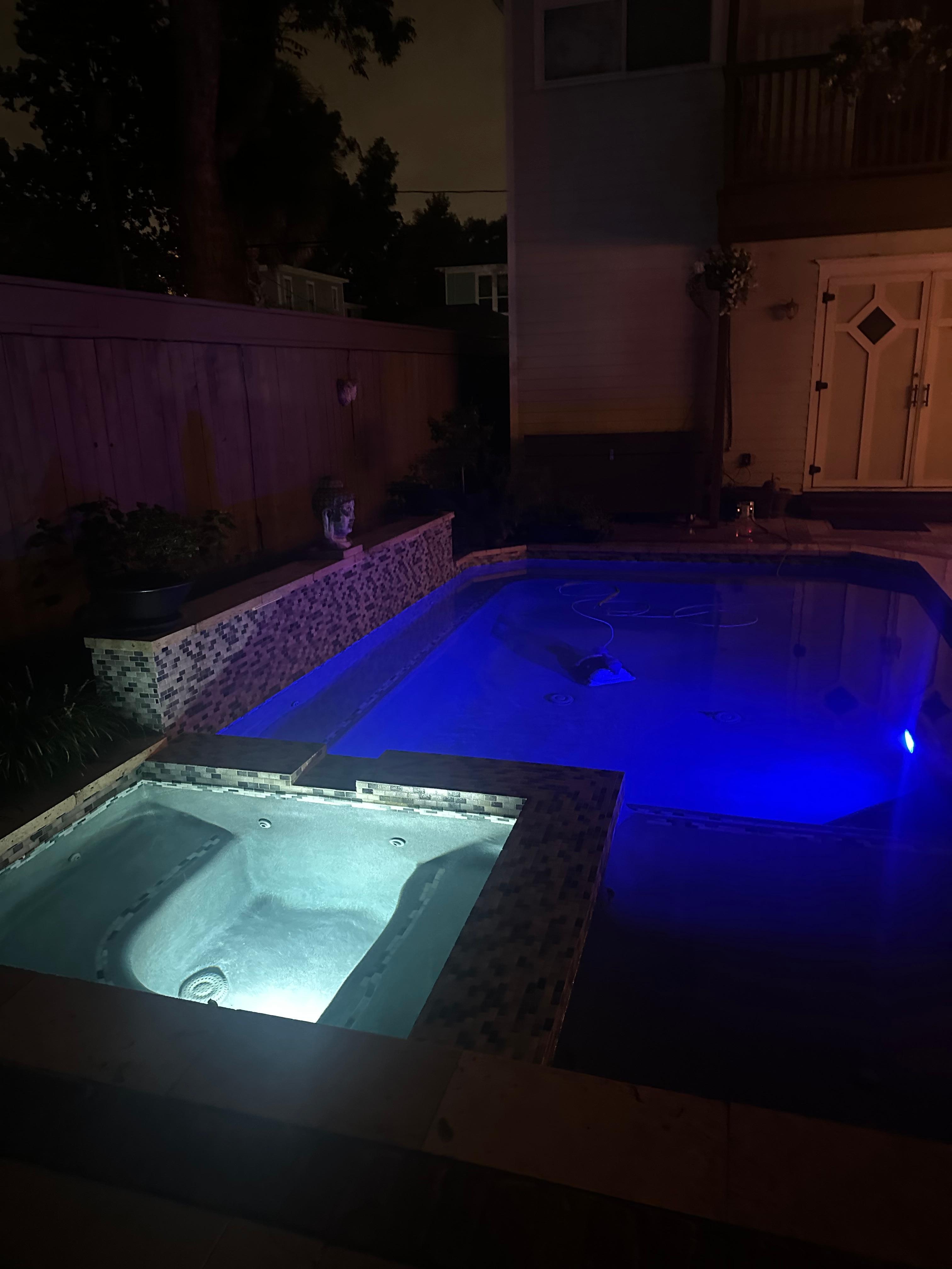 Beautiful view of the pool.