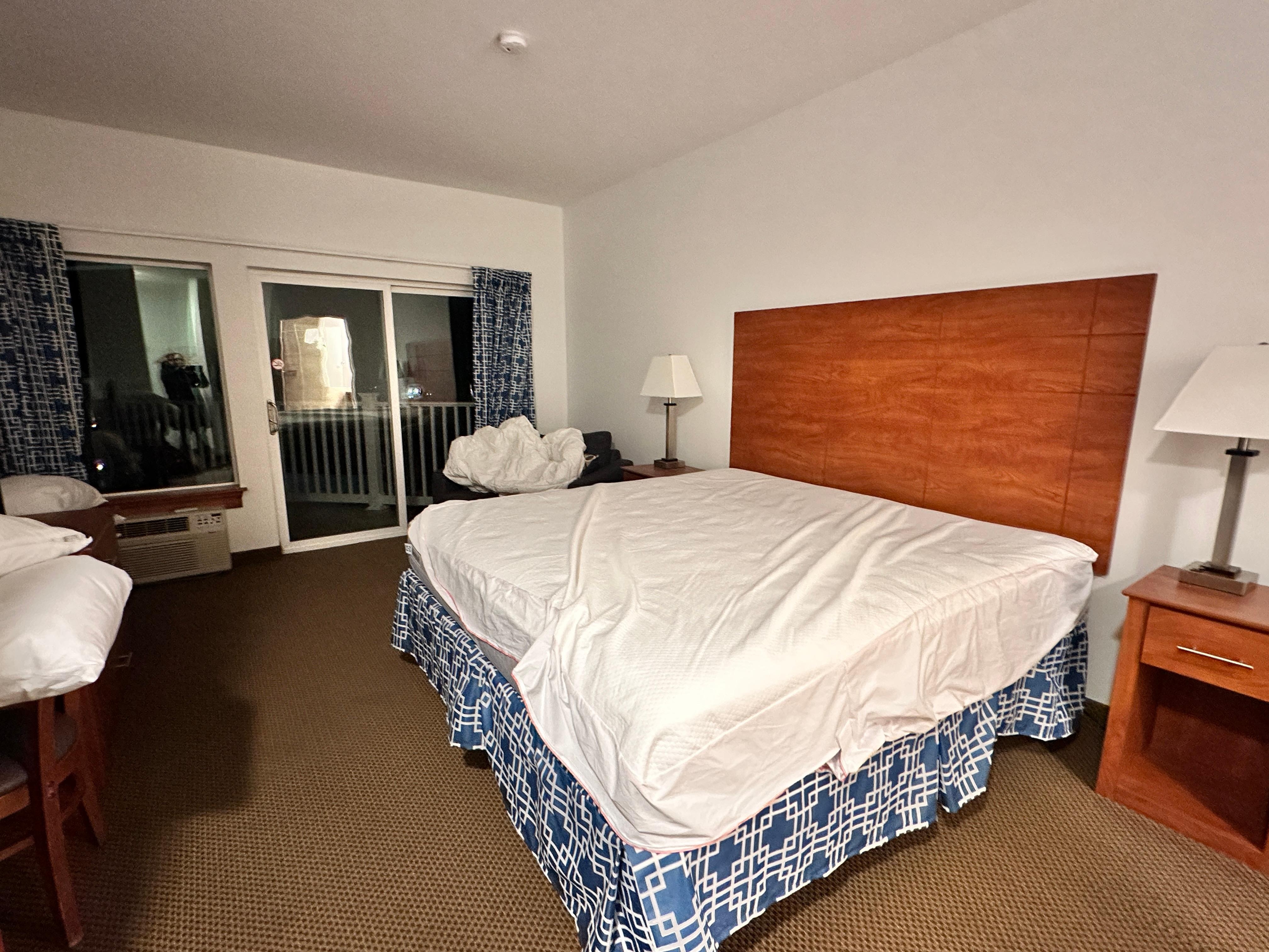 This is what the room looked like when we arrived. 