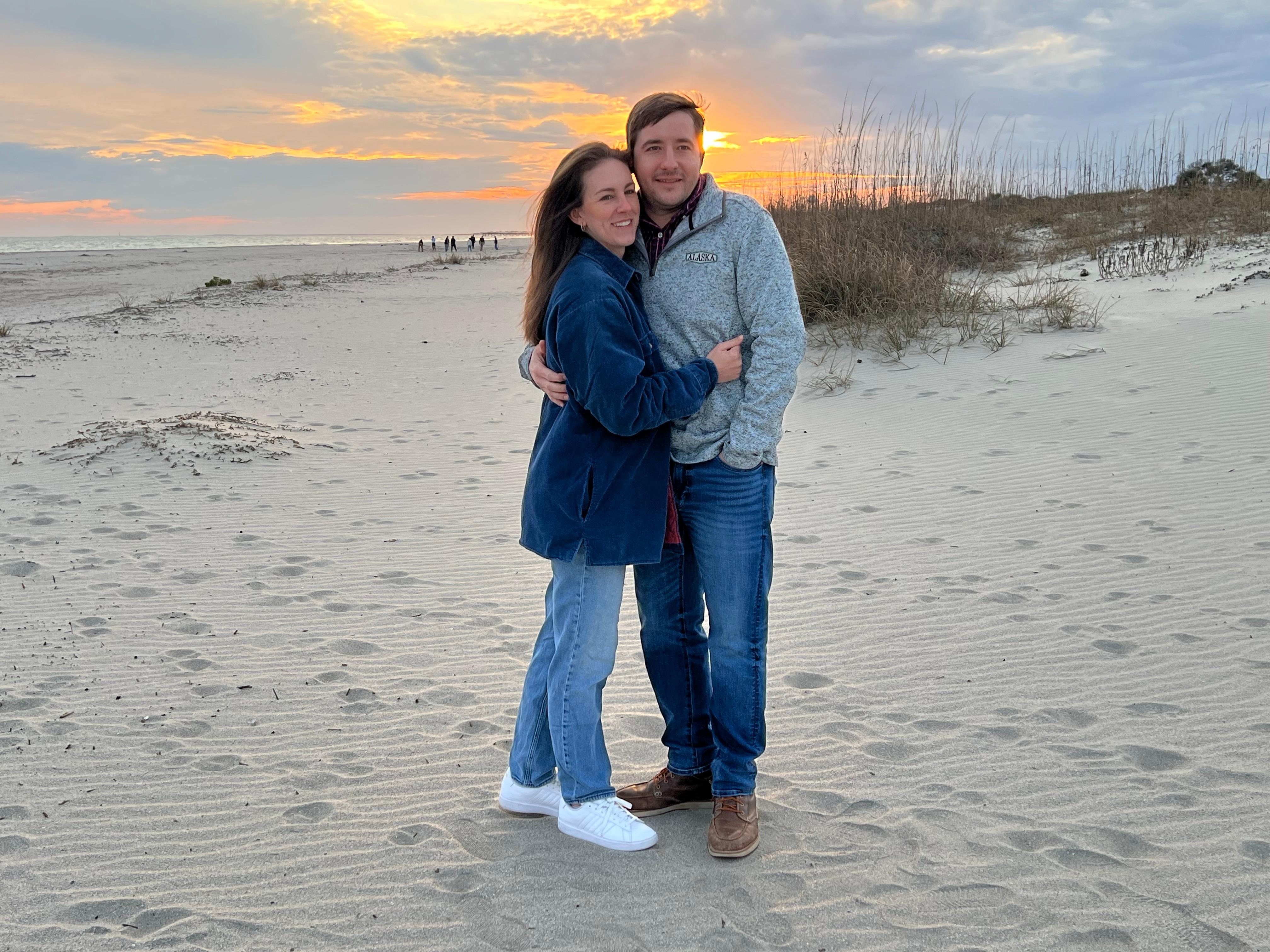 Snow on Isle of Palms Beach