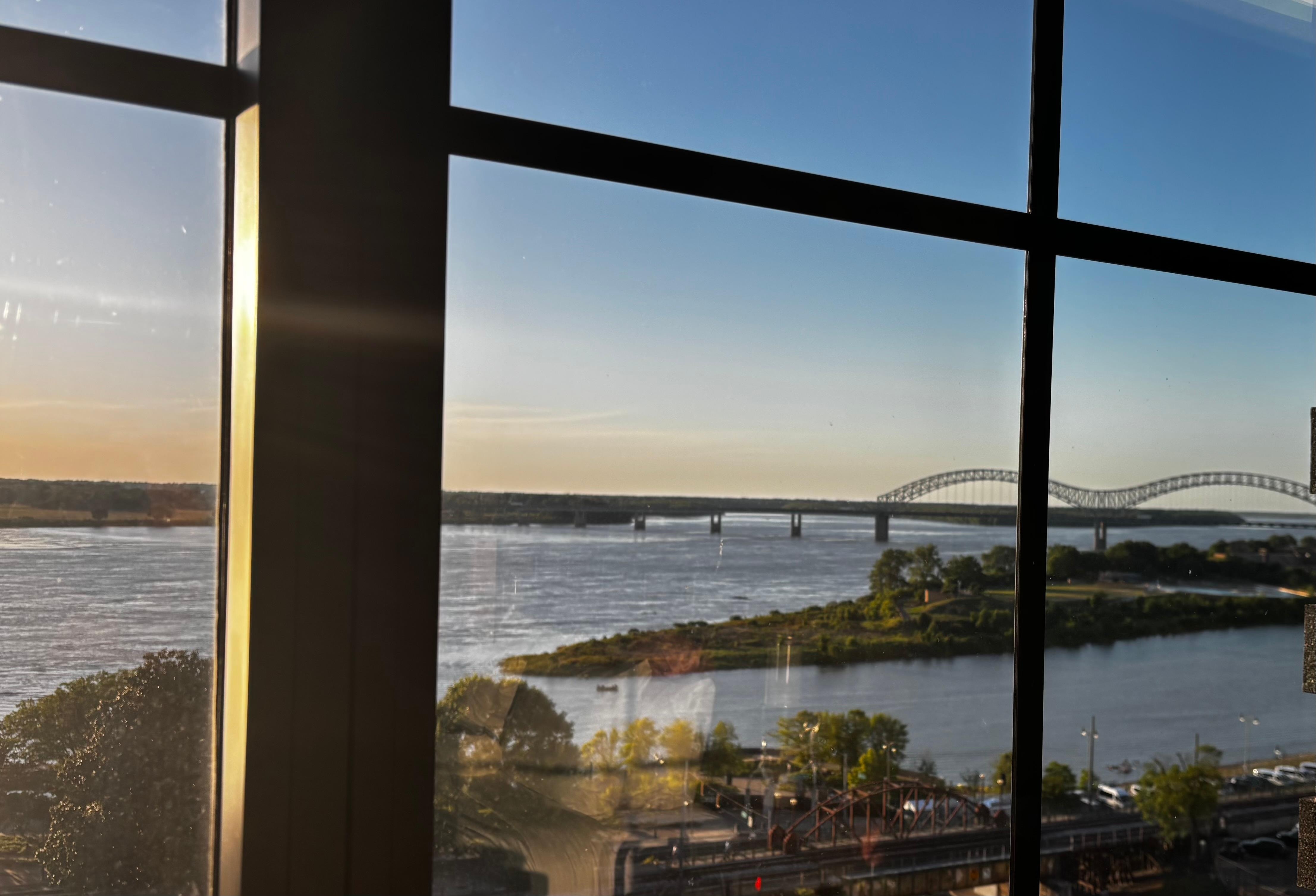 View from room just before sunset. 