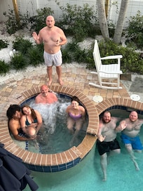 Hot tub family fun!