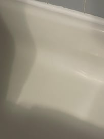 Hair in tub