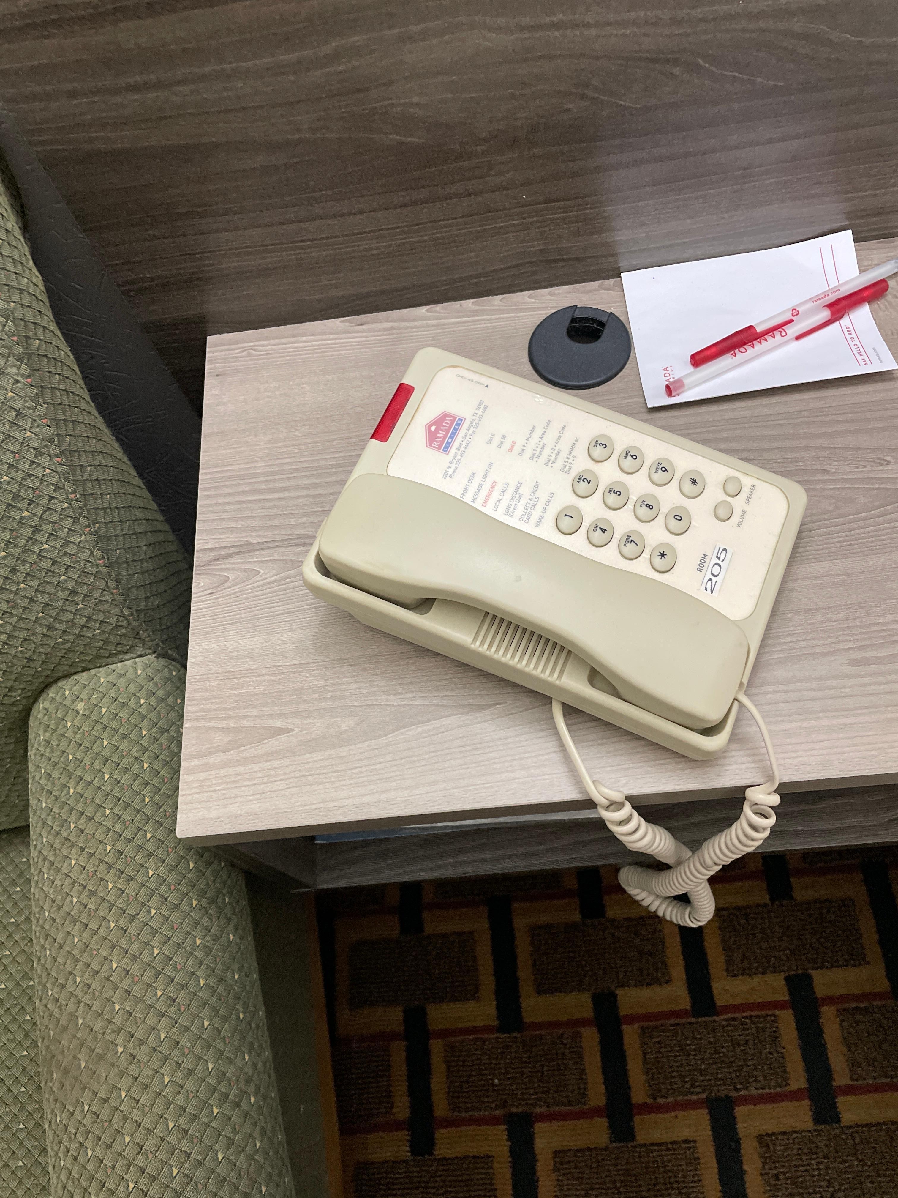 Can’t make or receive calls there is no connection for the room phone 