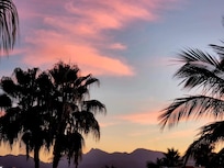 Sunset from the rooftop
with the hot tub