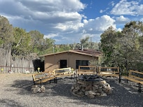 Parking area in front of Casita