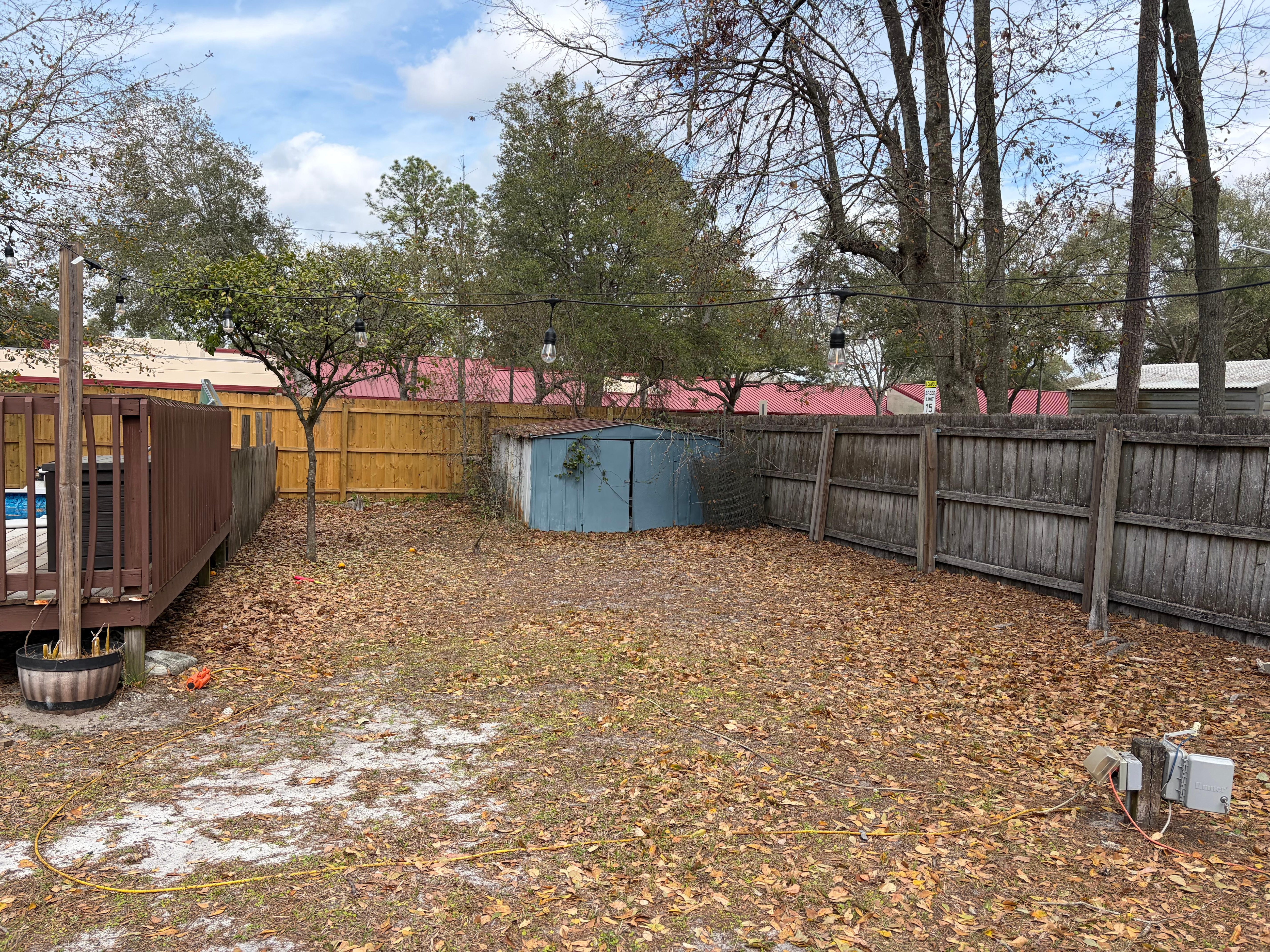 Supposedly landscaper came day of check in also dead snakes by shed that kids can get too.