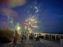 Fireworks short walk from condo!