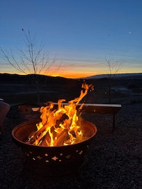 We enjoyed the fire pit and the beautiful night sky