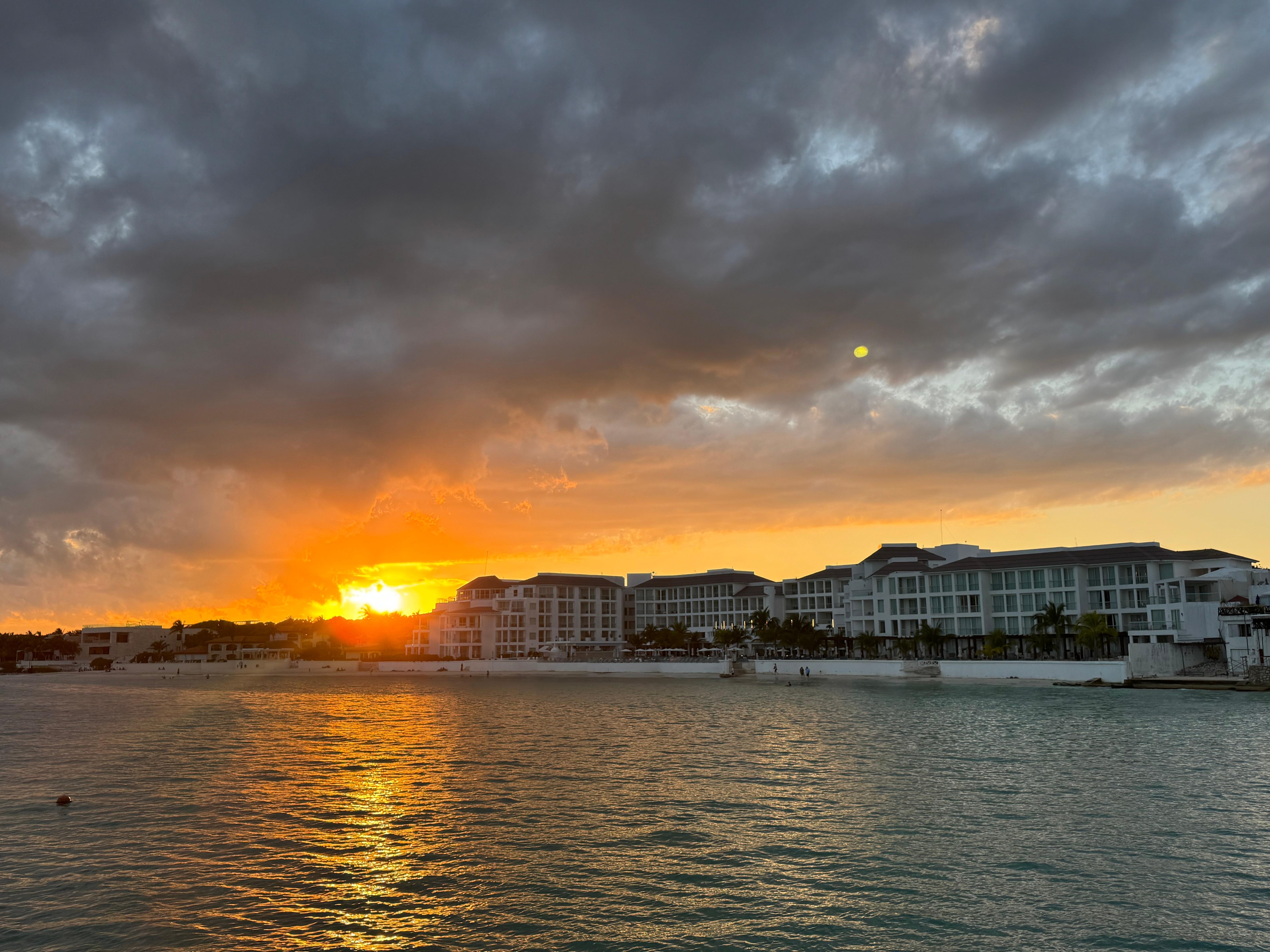 View of the hotel from the Cozumel ferry