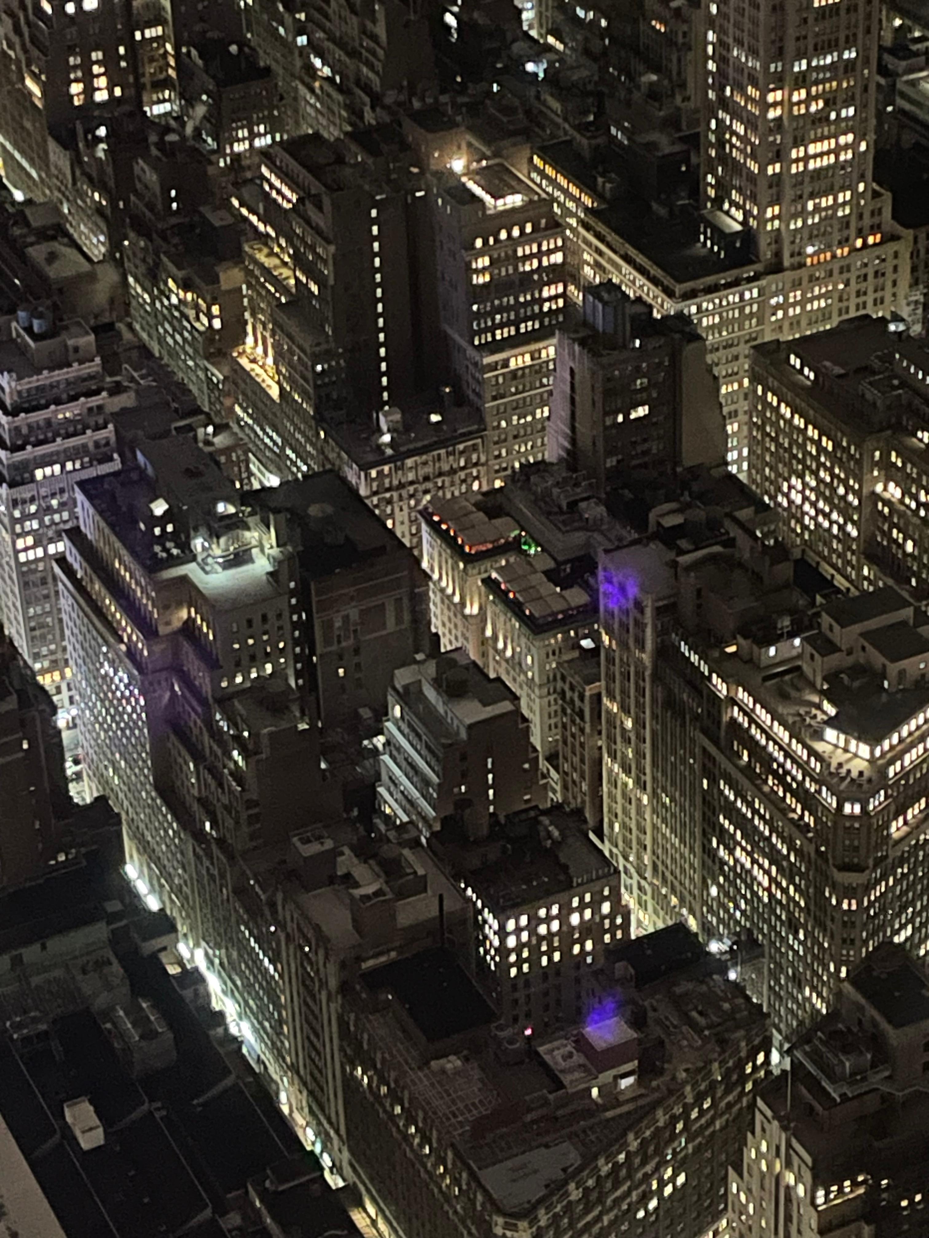 You can see the roof top of the Hotel from the Empire State Building.
