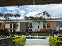 Outdoor pool area very nice