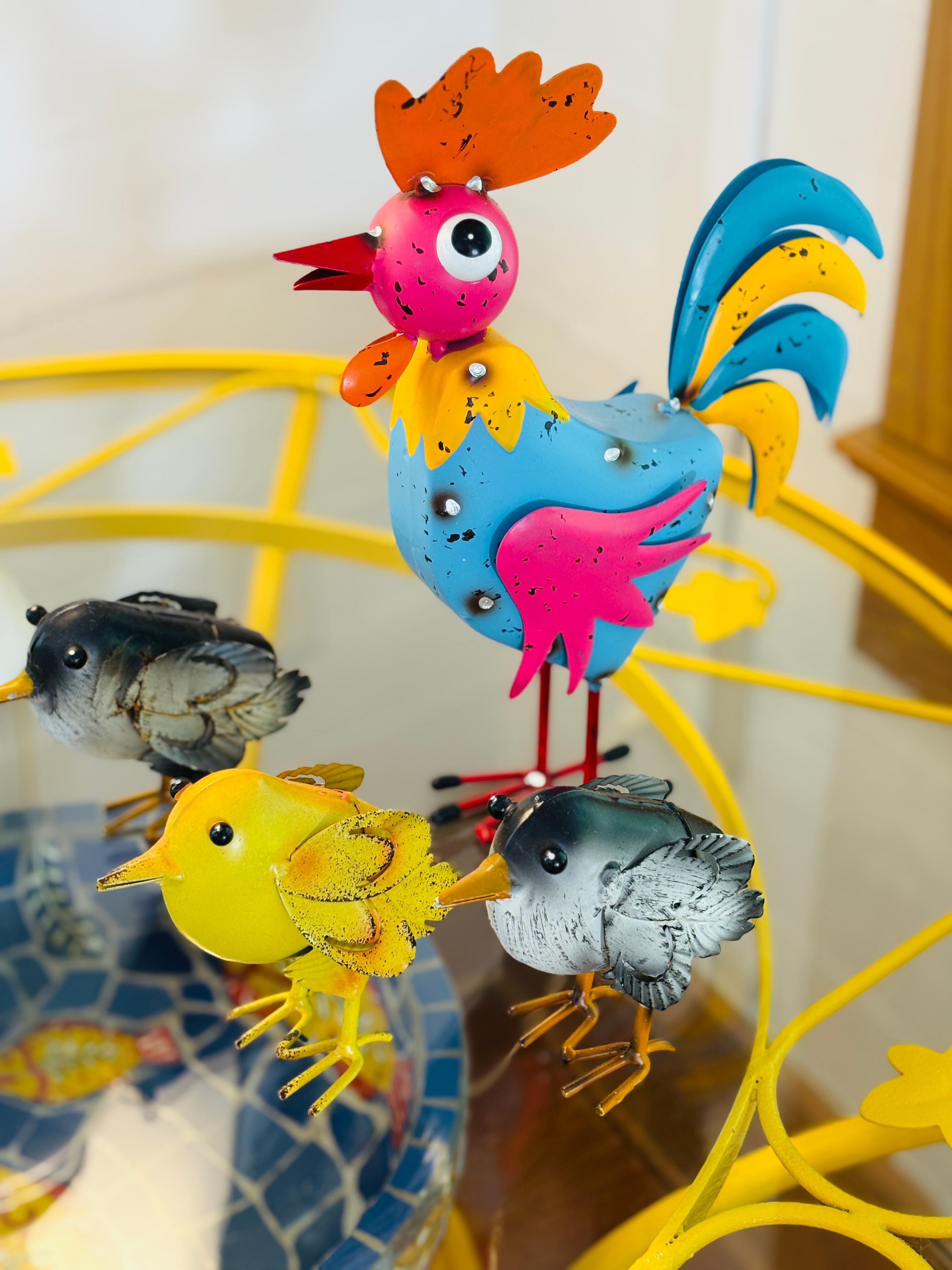 Cute colorful decor.