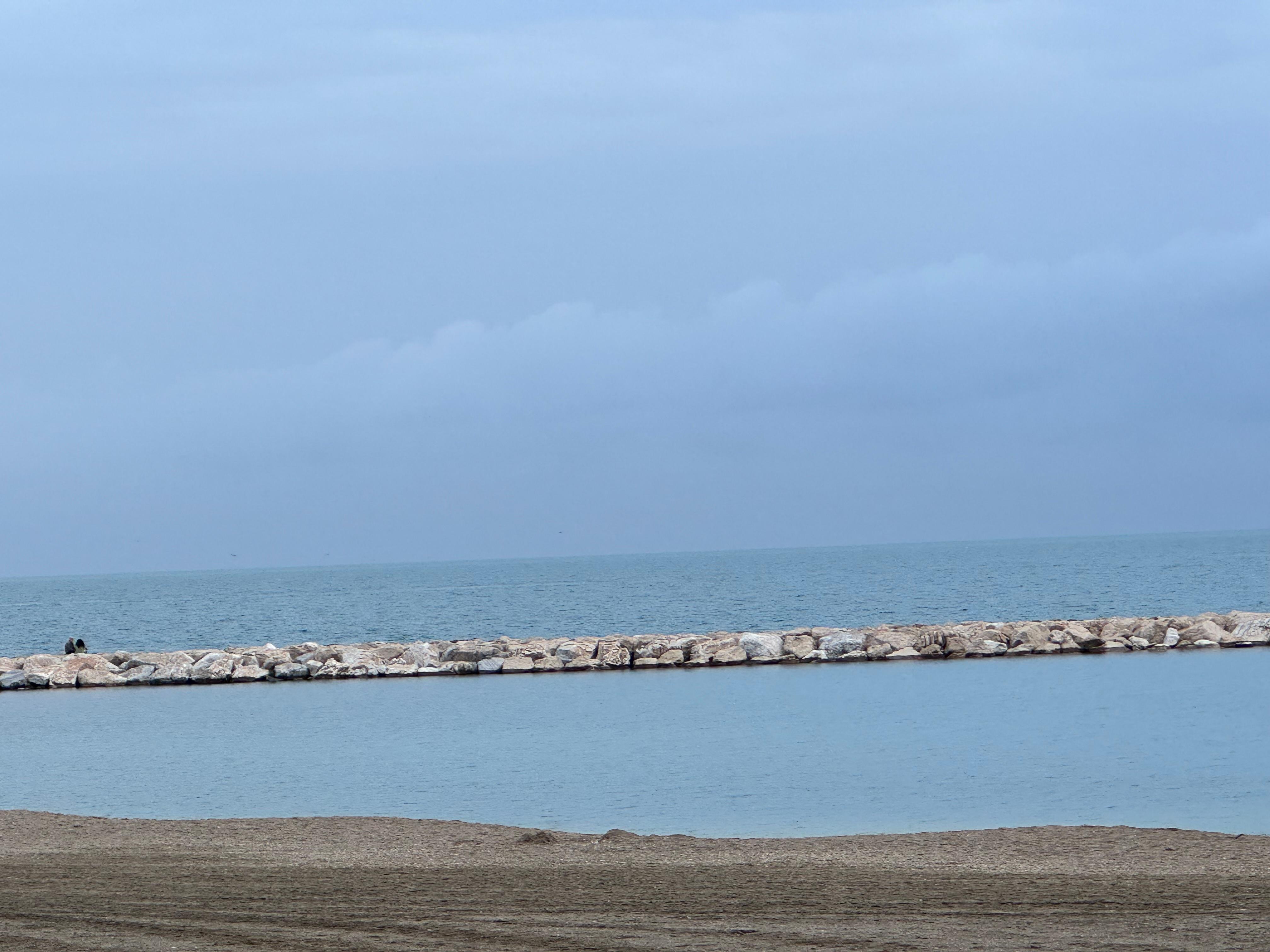 Walked to the beach with the kids