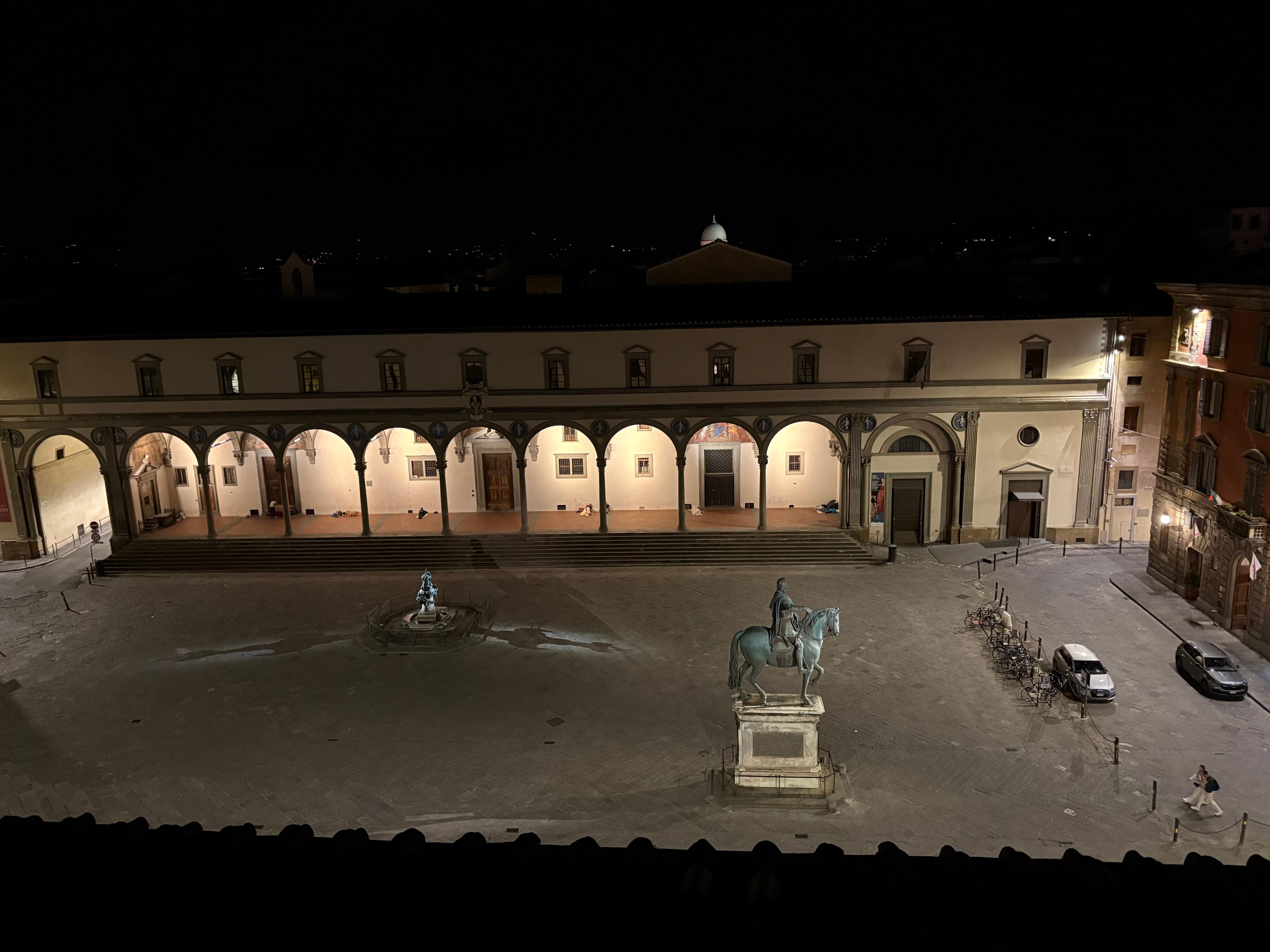 View of the piazza