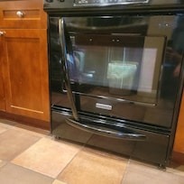 Oven handle that broke as my wife was taking out a sheet and caused her burn.