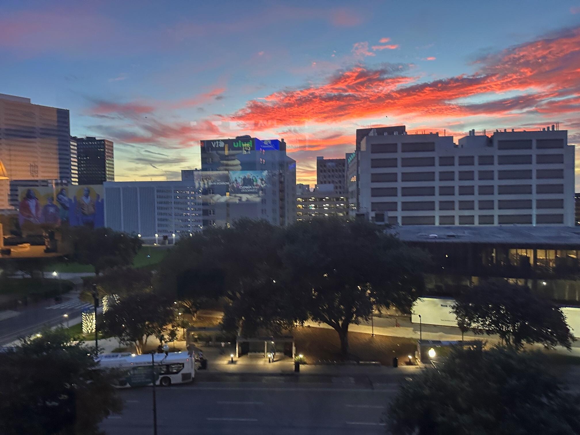  View from our condo. Beautiful sunset!