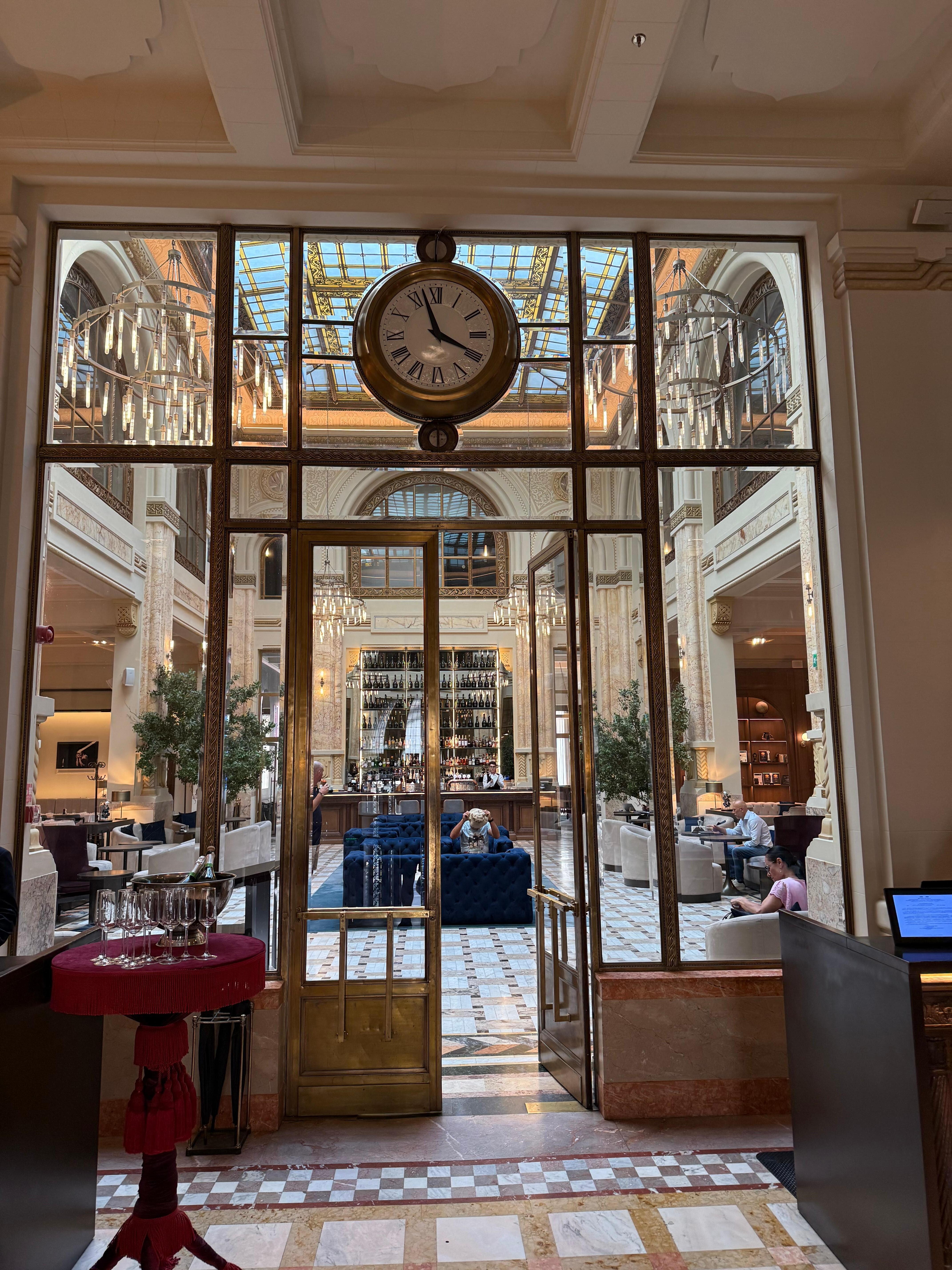 Old world elegance entrance and lobby.