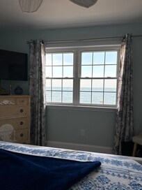 View from the master bedroom. Although you can’t see the ocean when in bed, you can hear the waves.