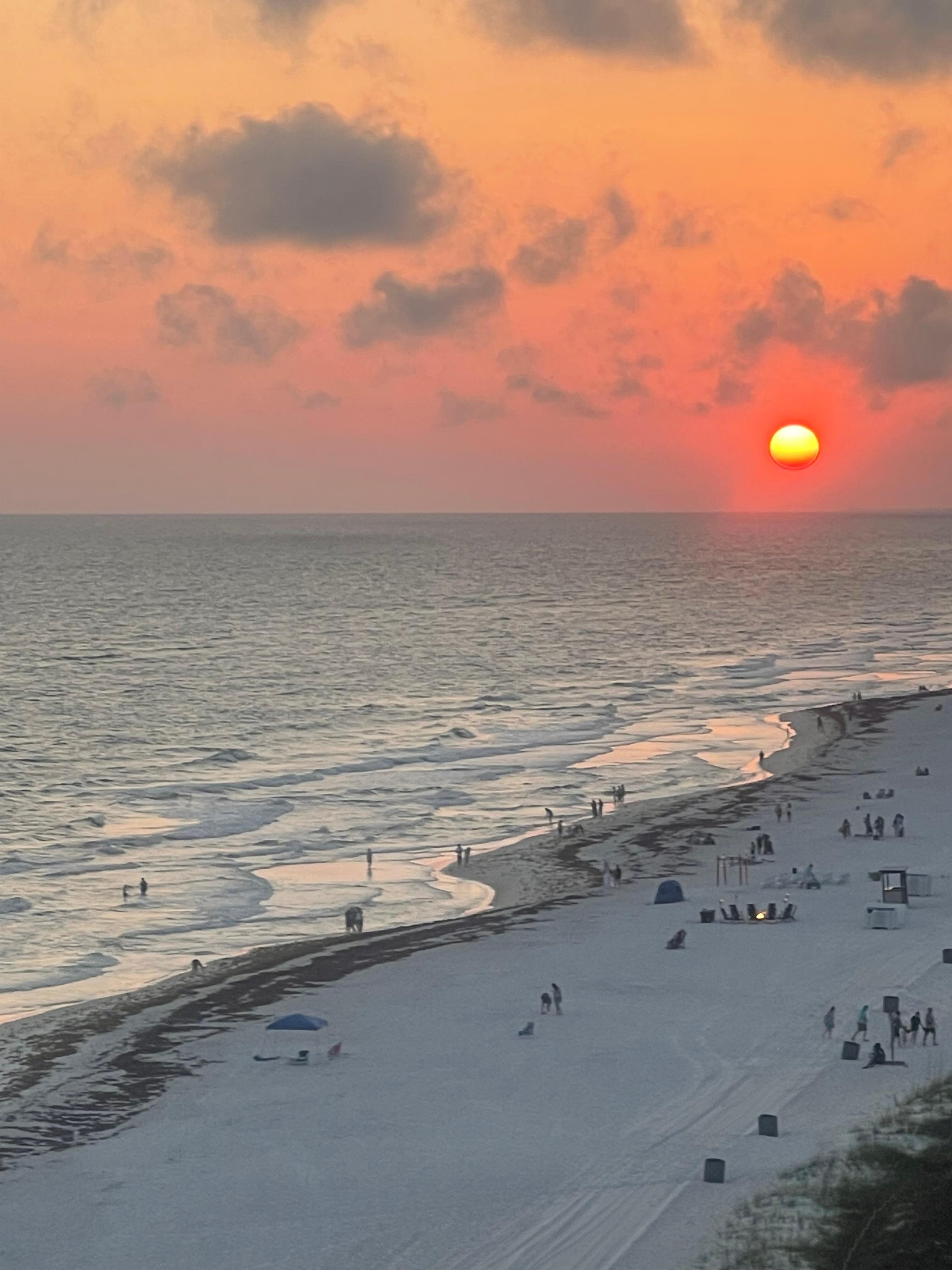 Sunset View from our Balcony