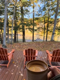 Coffee on the back porch