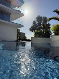 The pool was amazing! We had it all to ourselves.