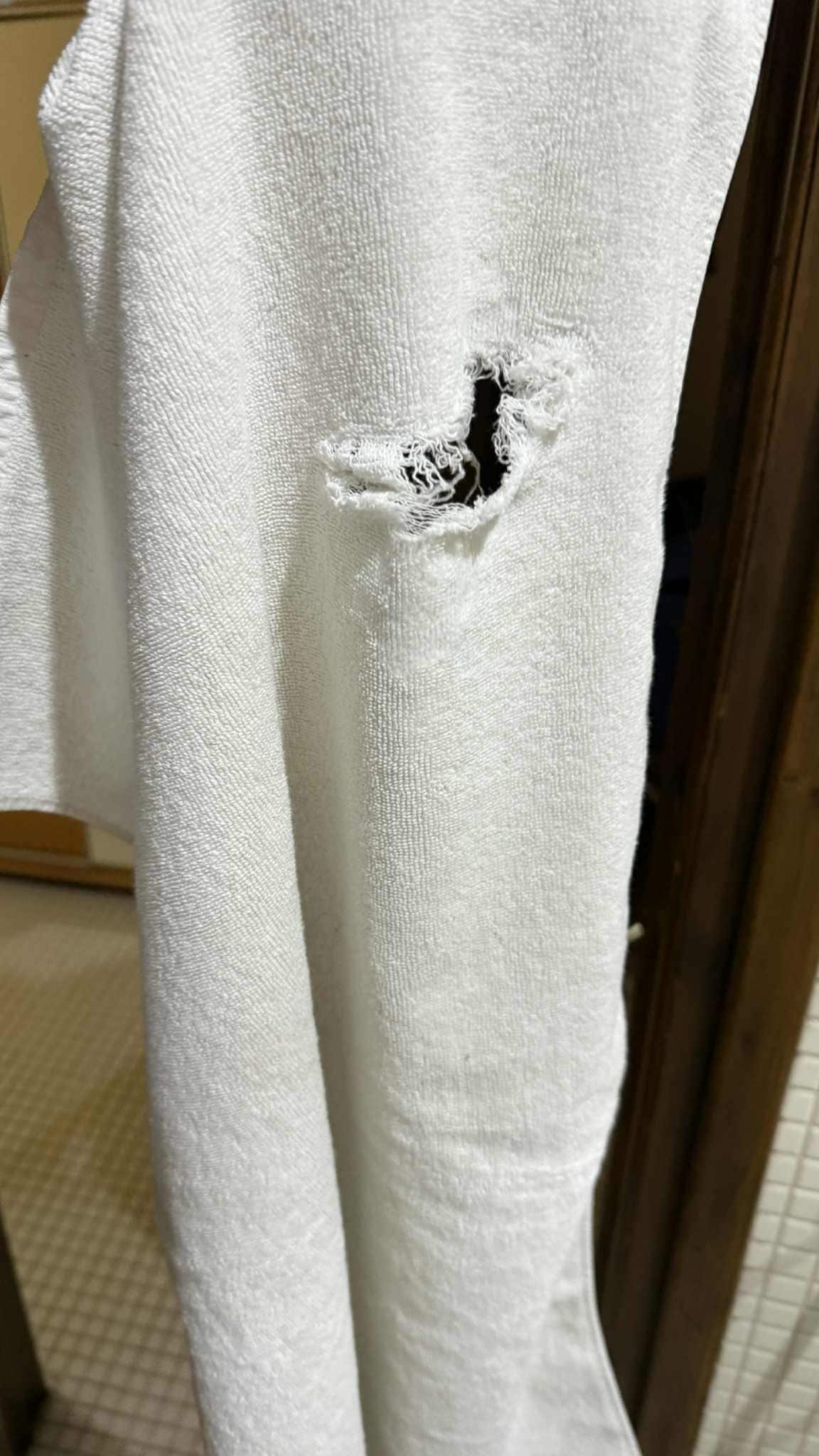 Asciugamani o capelli un po’ usati