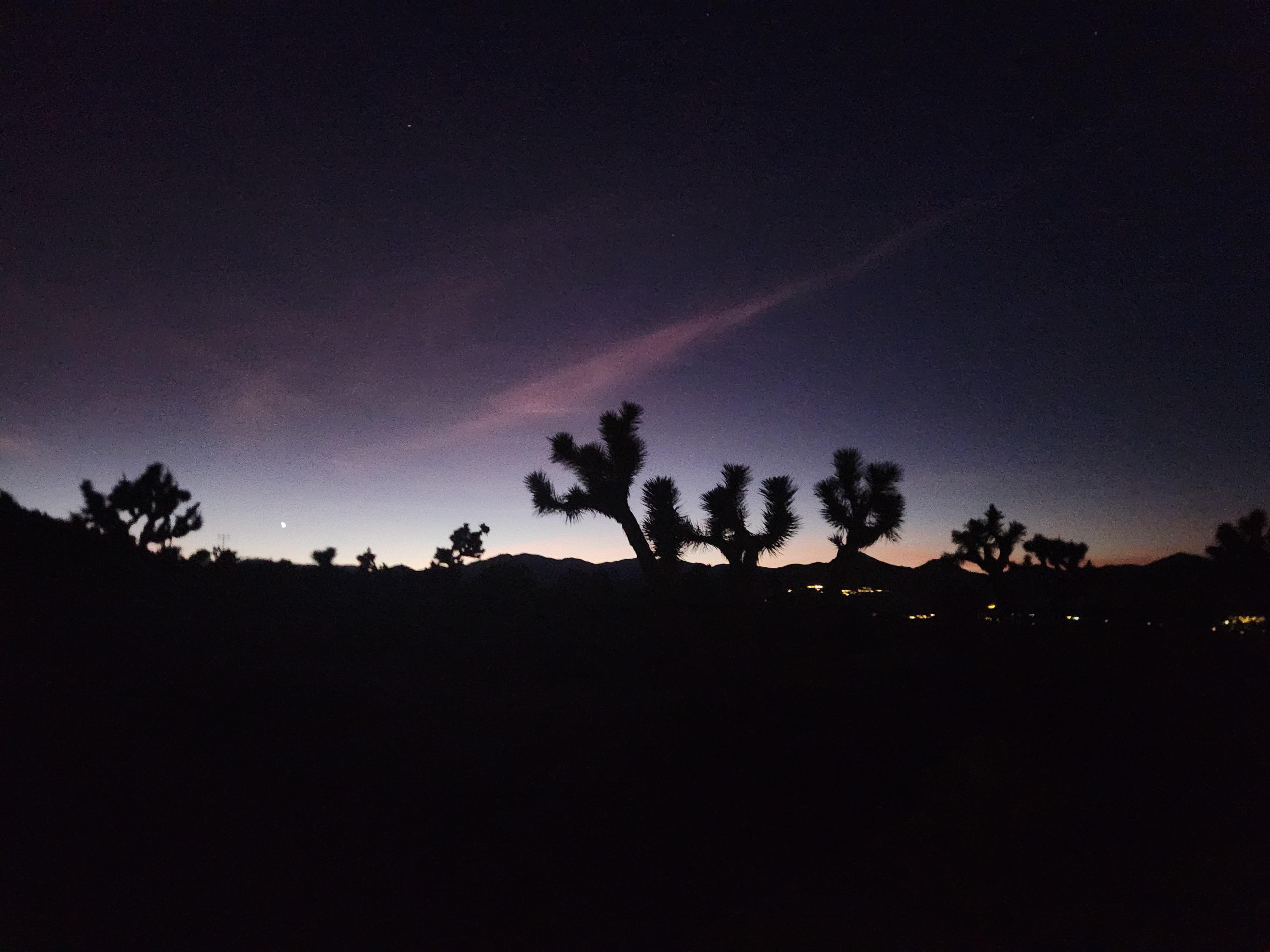 Evening view from the deck.