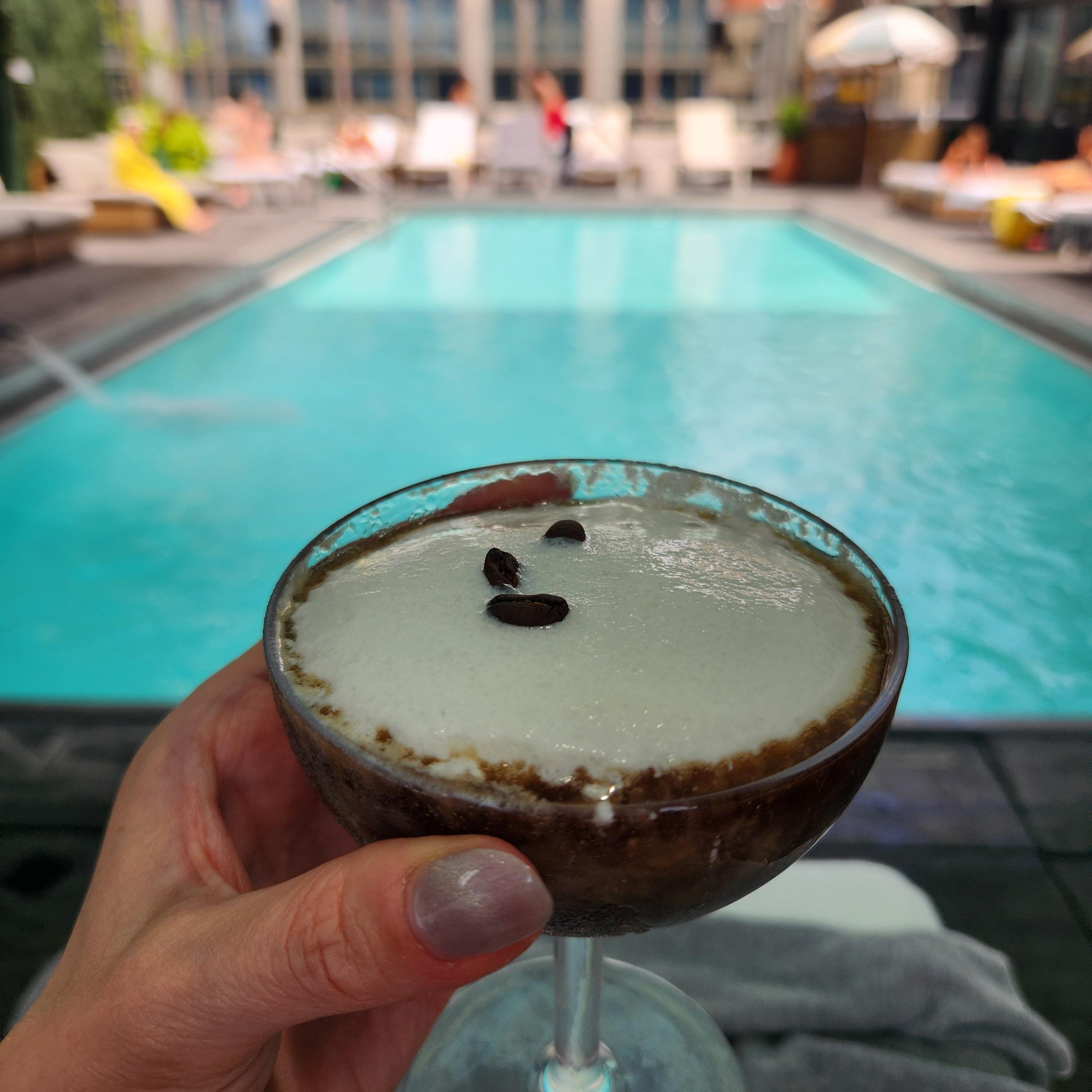 Espresso Martini at the pool