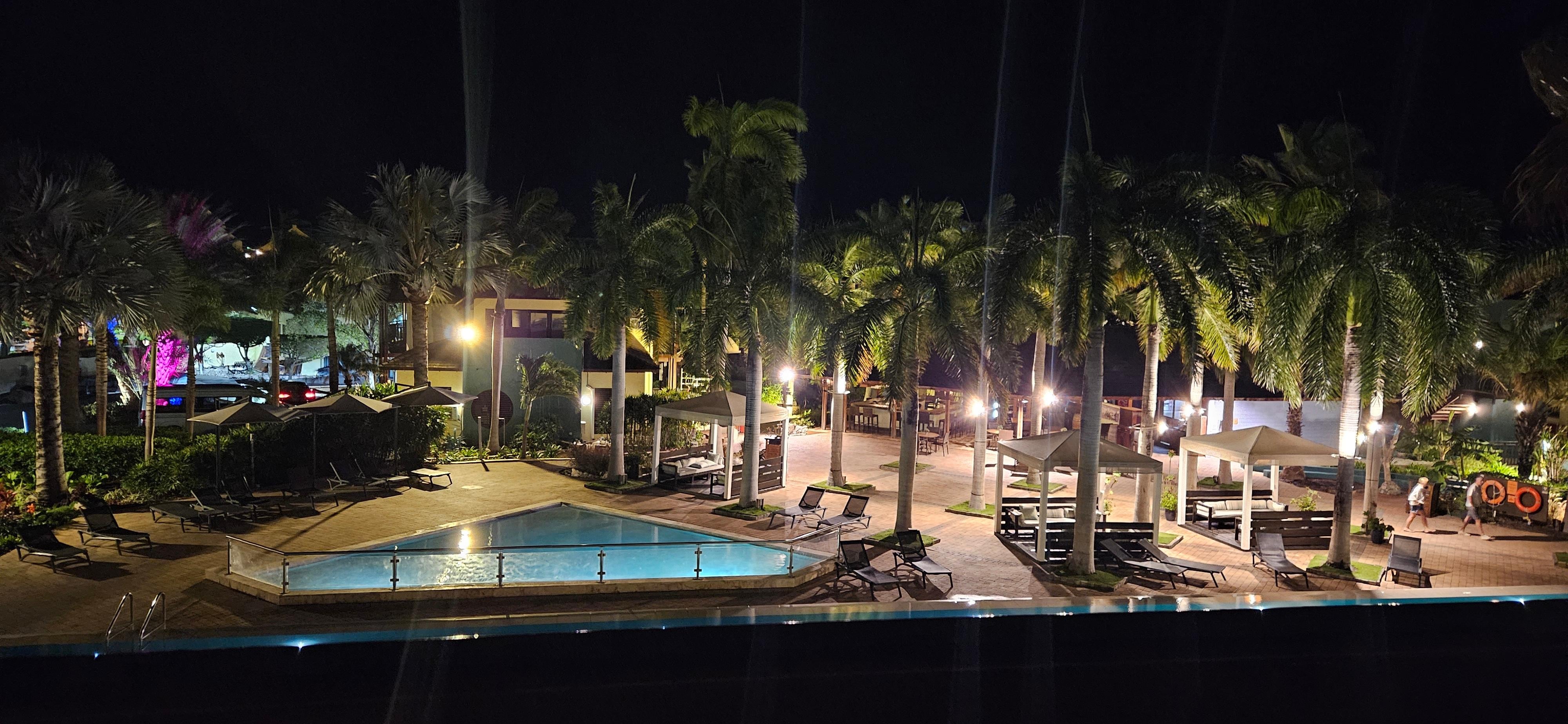 Night view from our room