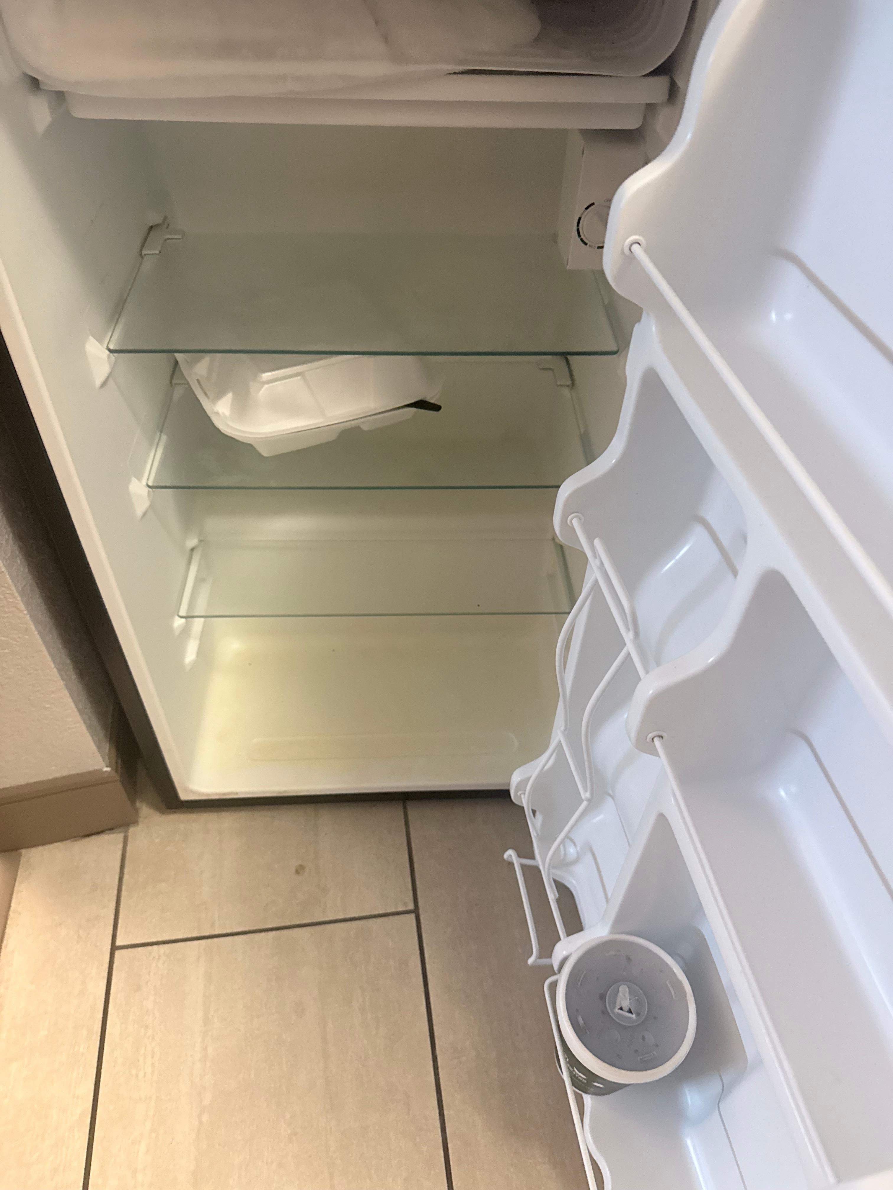 Food left from previous person 