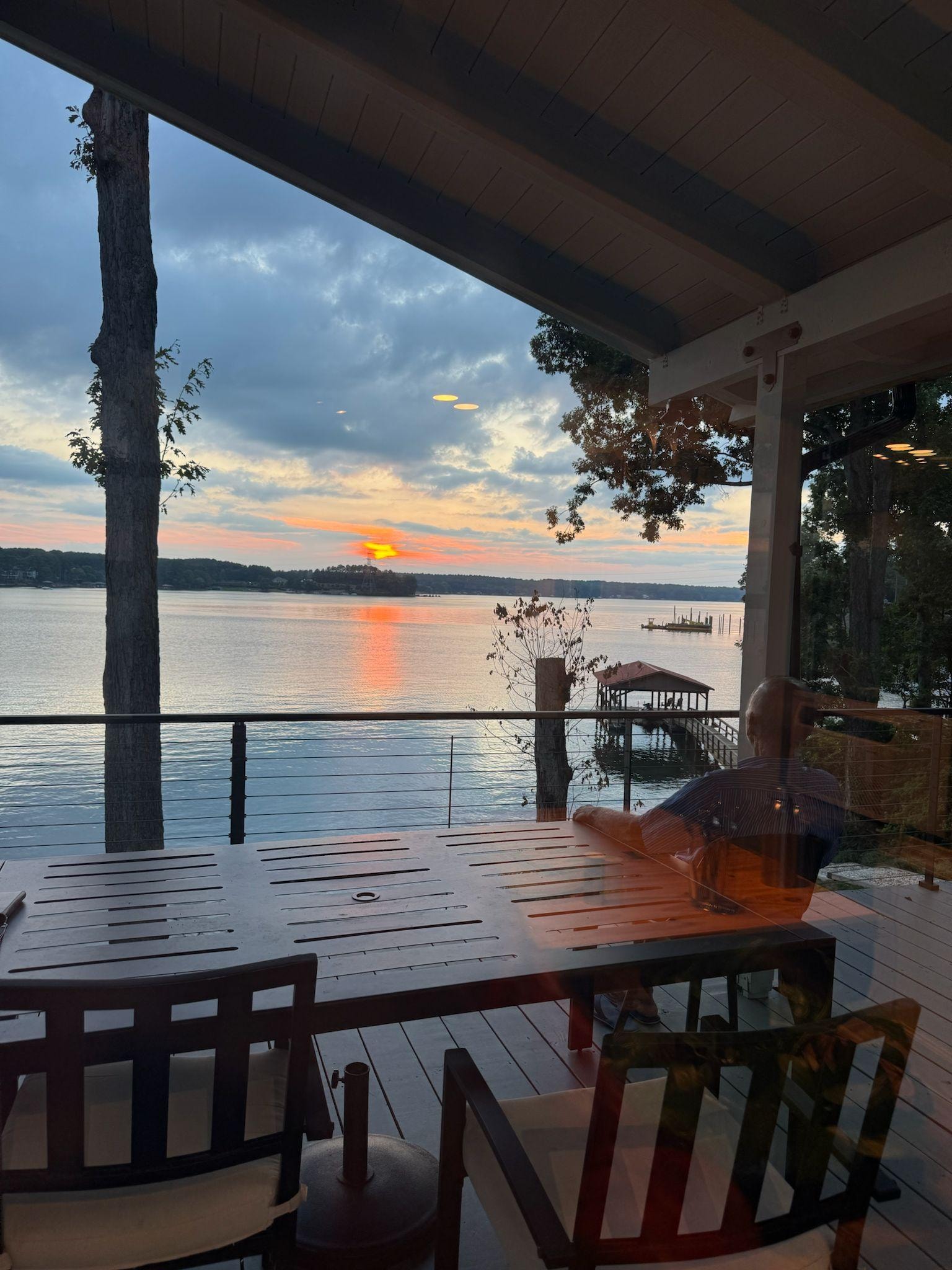 Sunset from upper deck