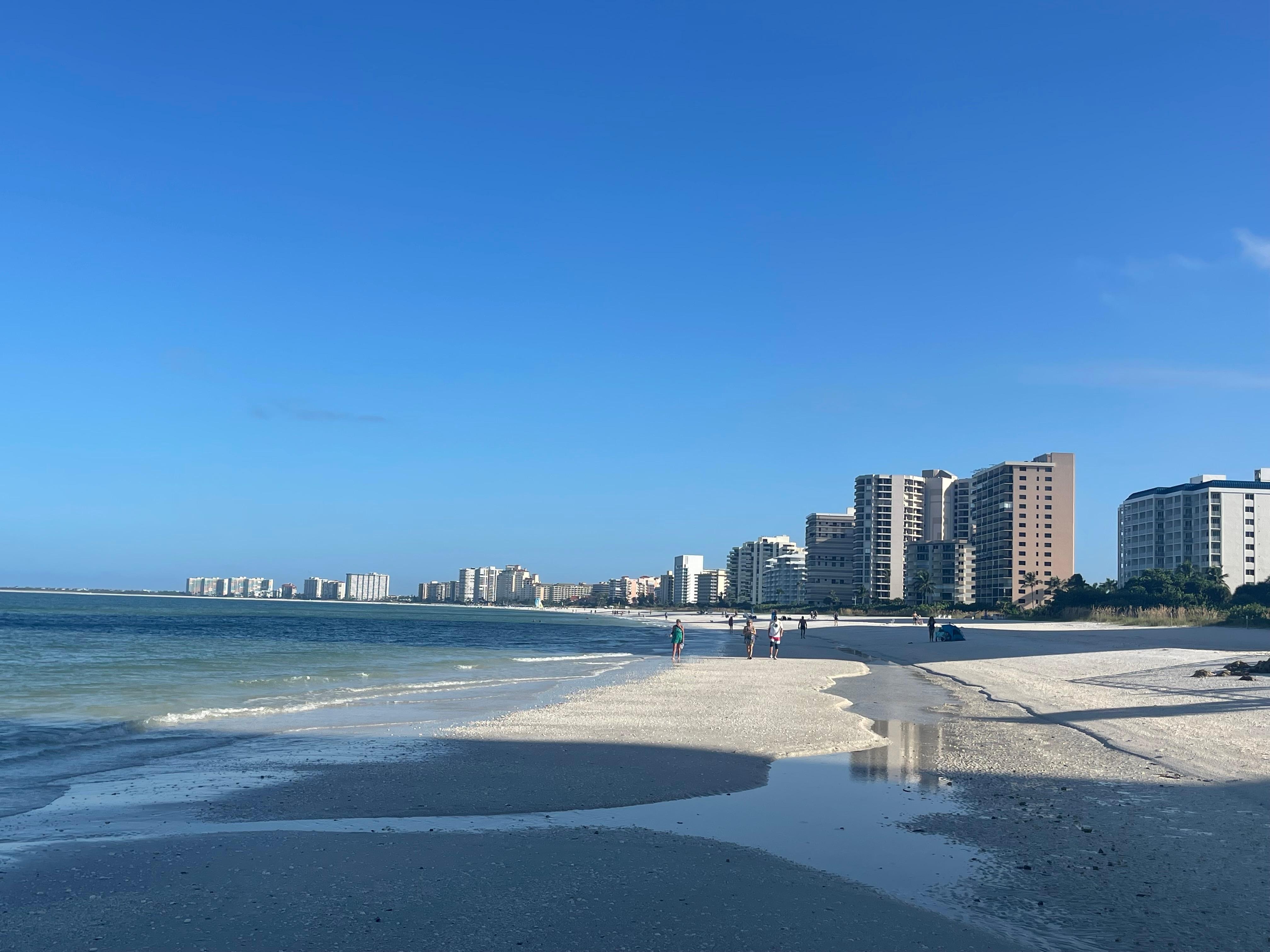 The view down the beach..beautiful 