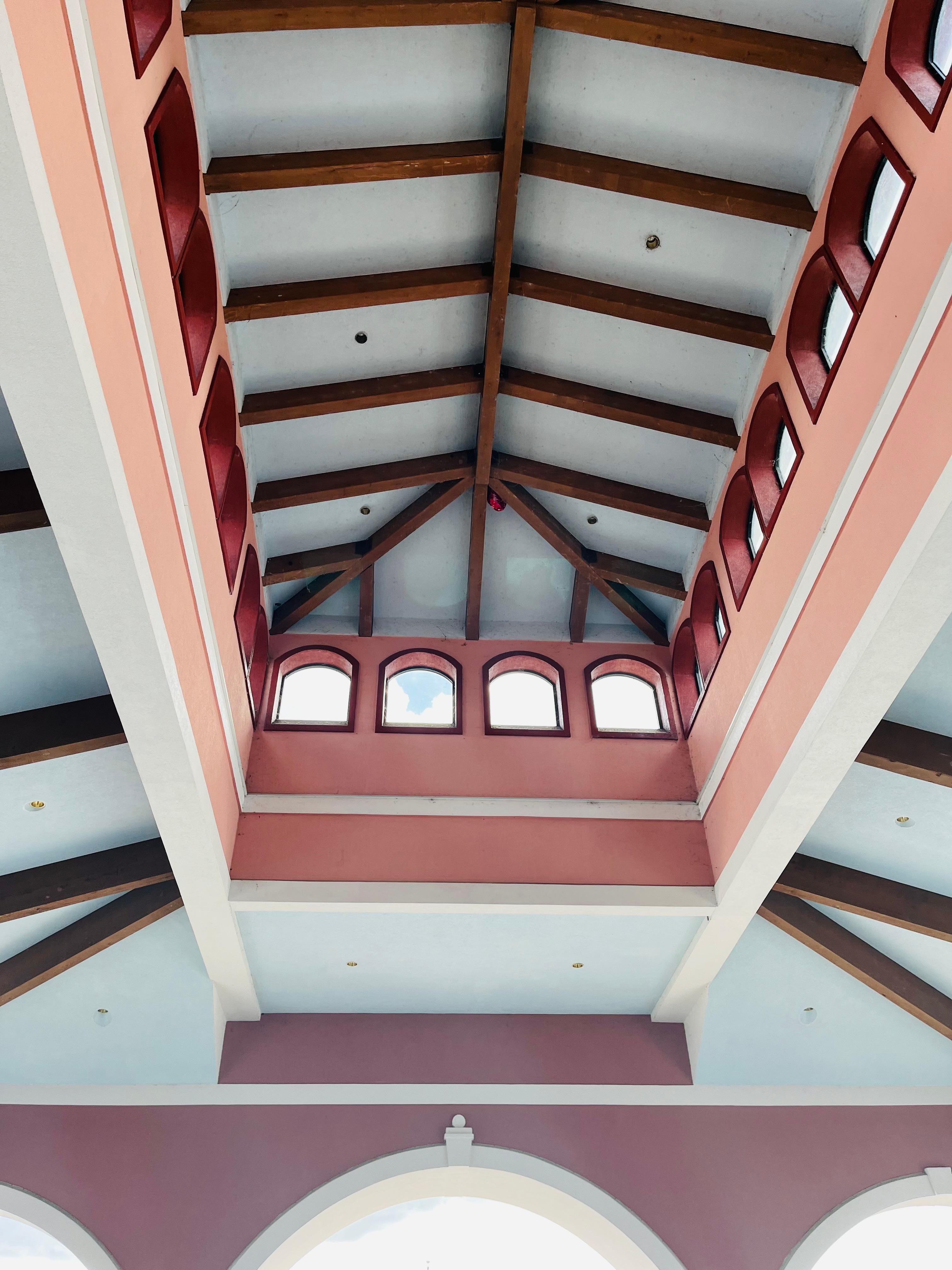 The ceiling in the main building