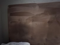 Headboard in the hotel room
