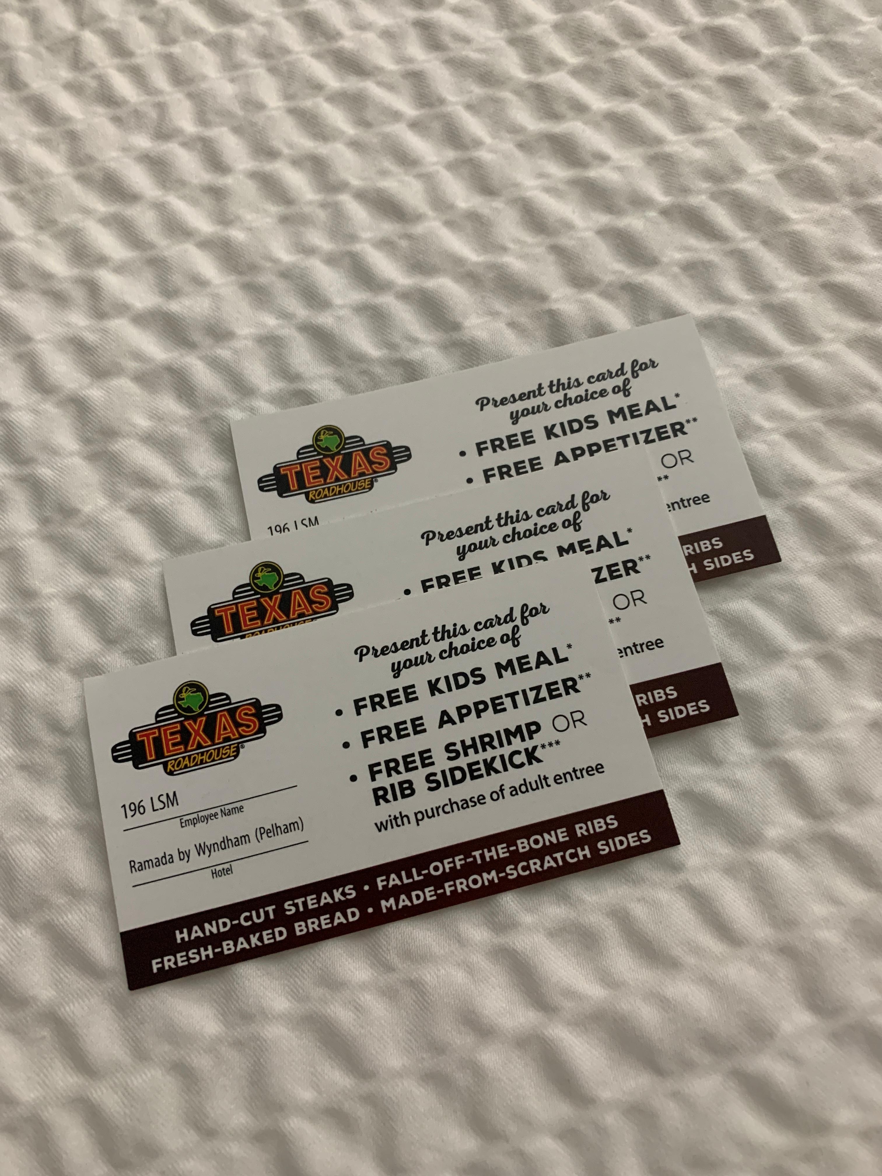 Front desk clerk gave us these. Very  nice