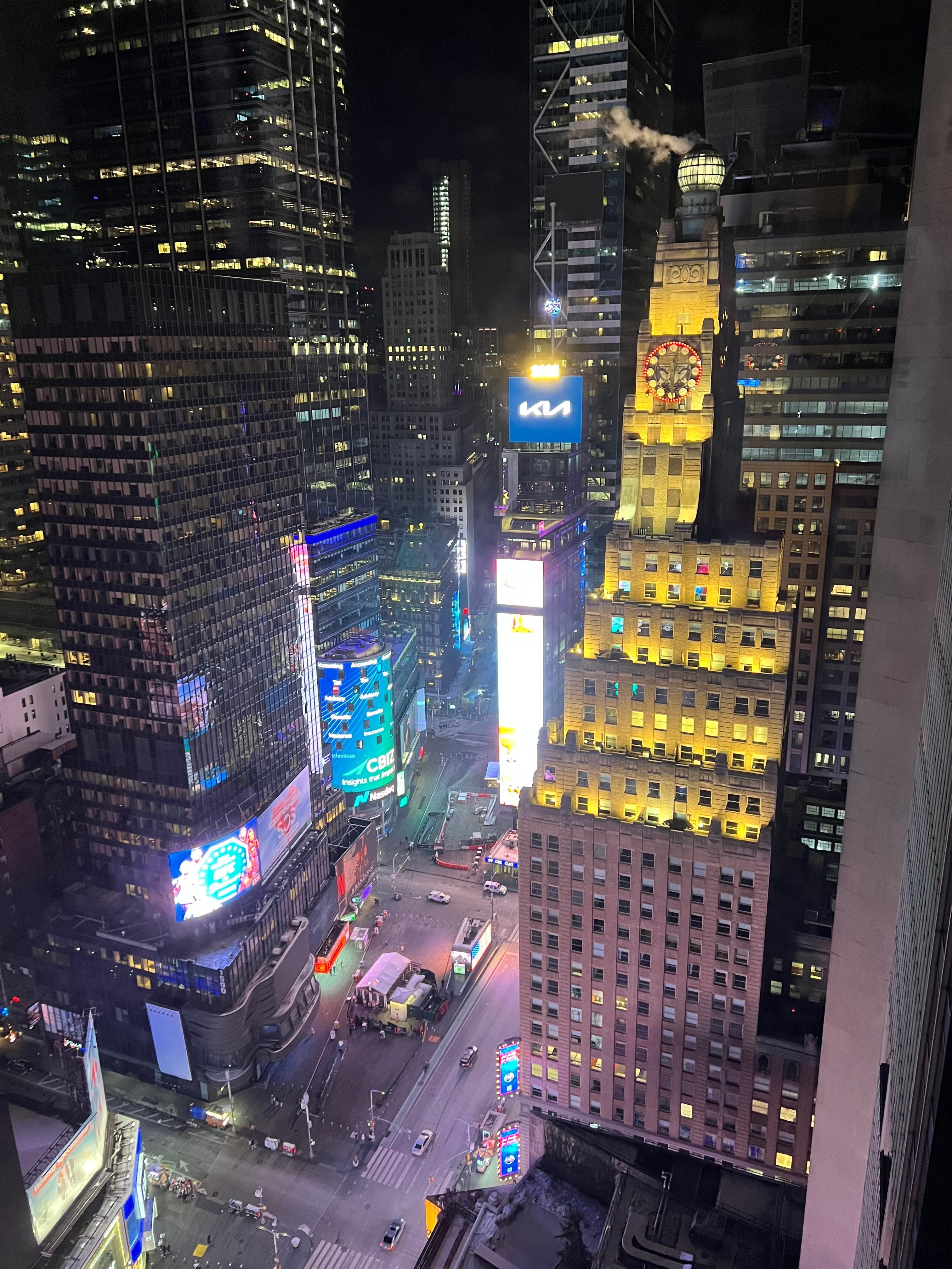 View from our 35th floor window was awesome! 