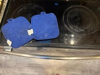 Stovetop and dirty hot pads