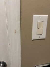 More bathroom wall dirt