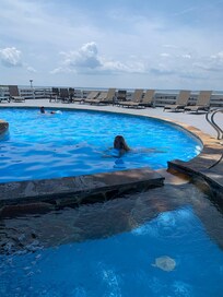 Pool in the evening