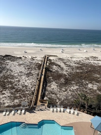 Beach view from balcony