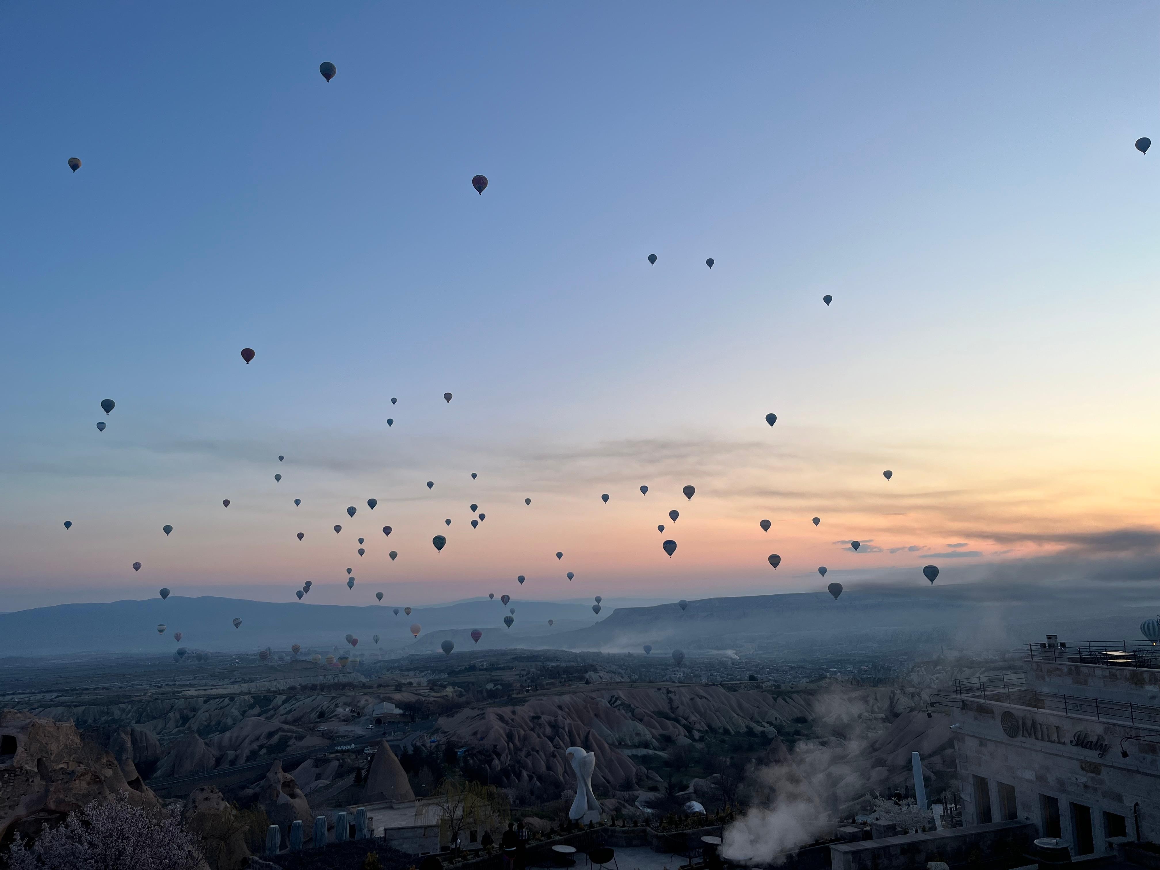 view from our hotel room