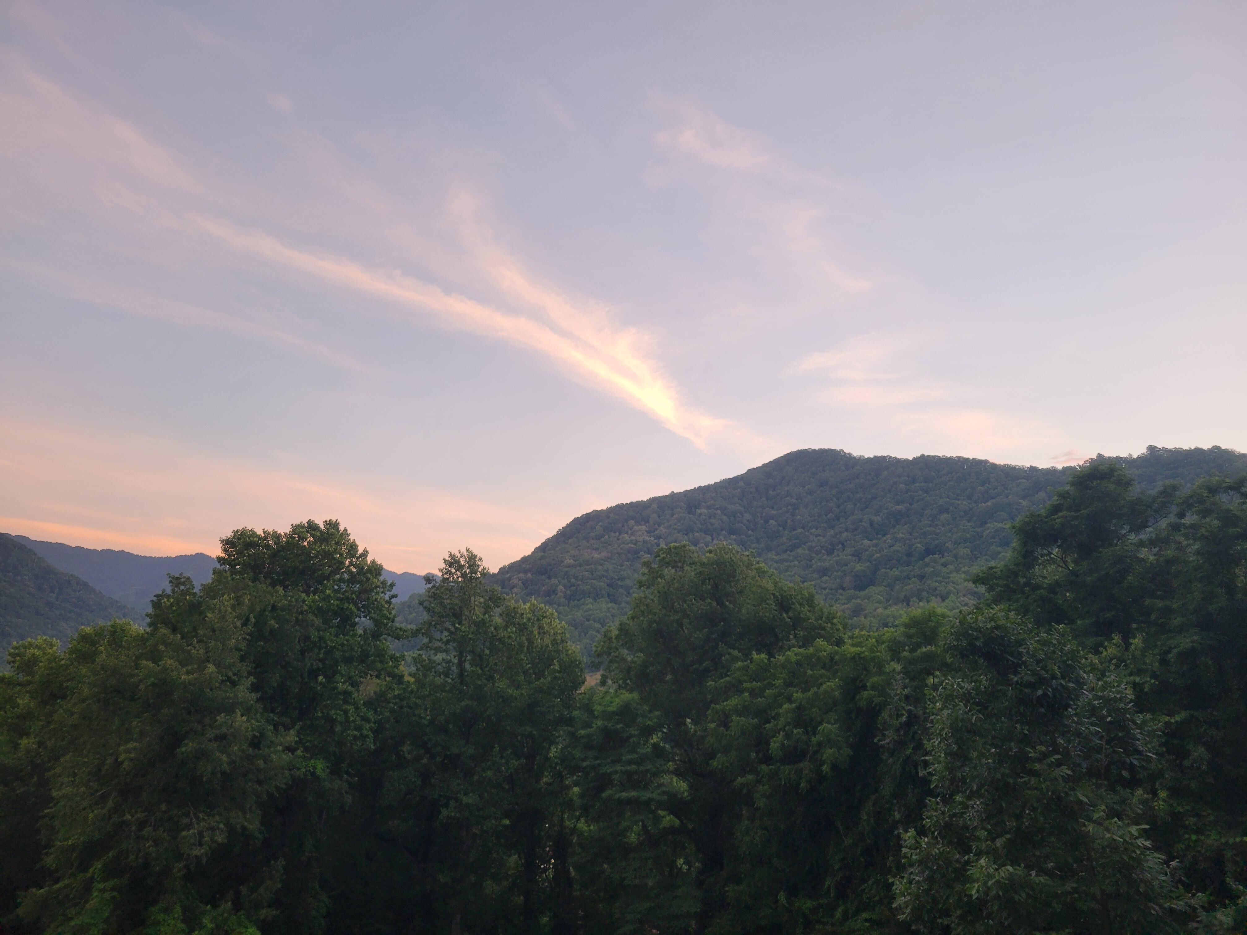 Evening view from porch